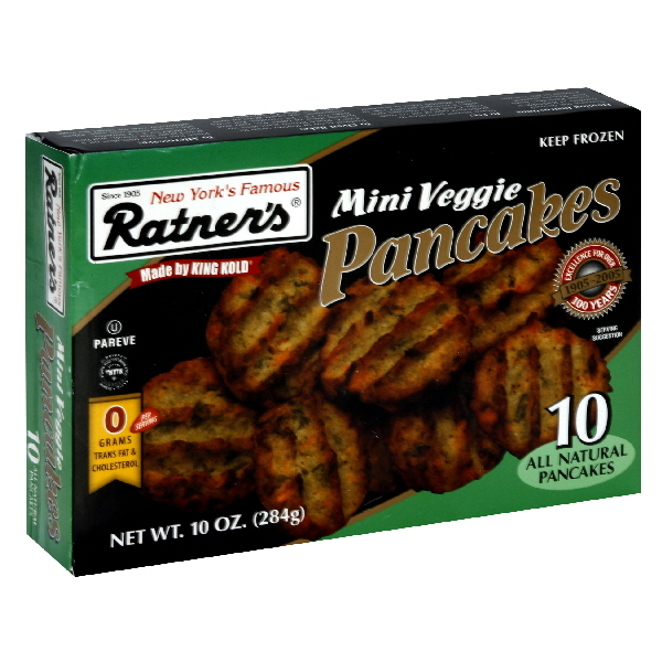Ratners Mini Veggie Pancakes 10 Ea