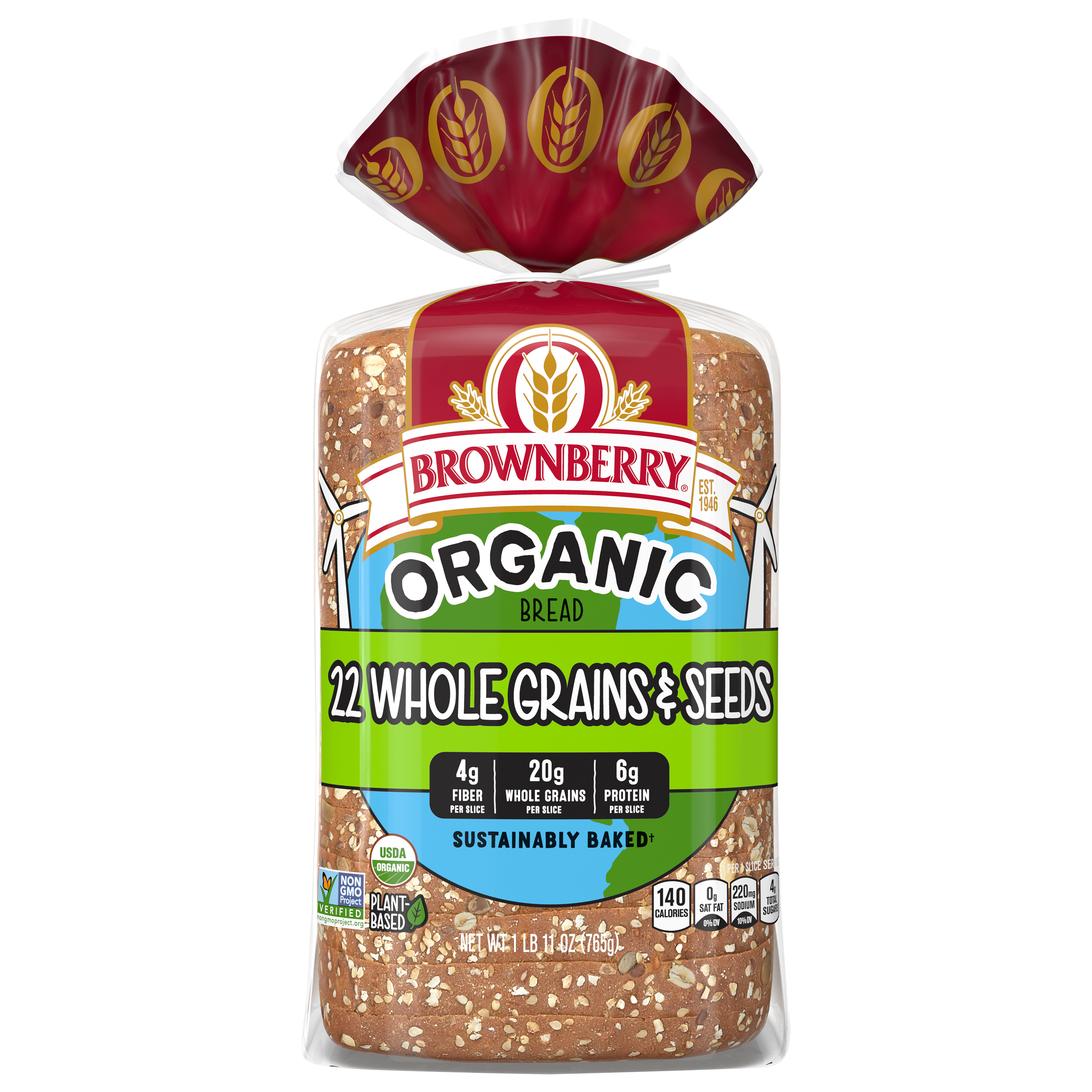 Bread, Organic, 22 Whole Grains & Seeds, Thin-Sliced