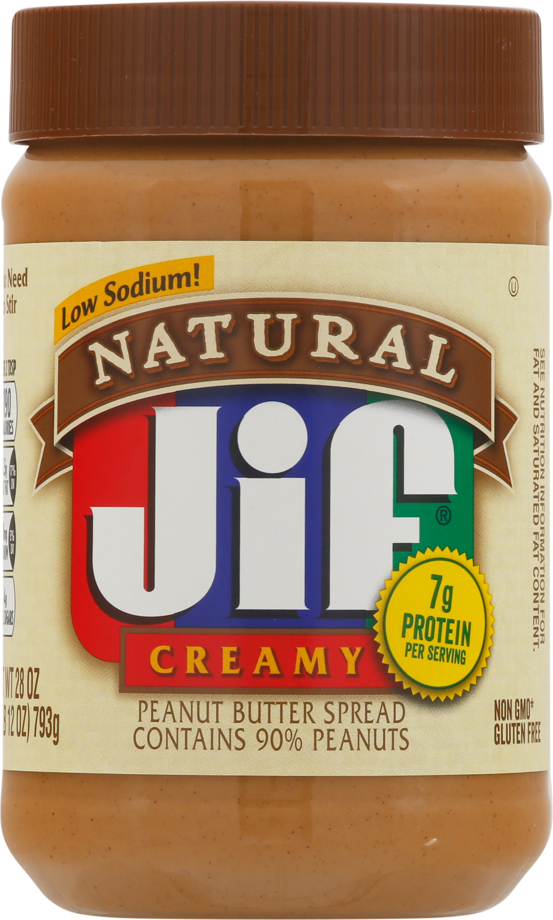 Peanut Butter Spread, Low Sodium, Natural, Creamy