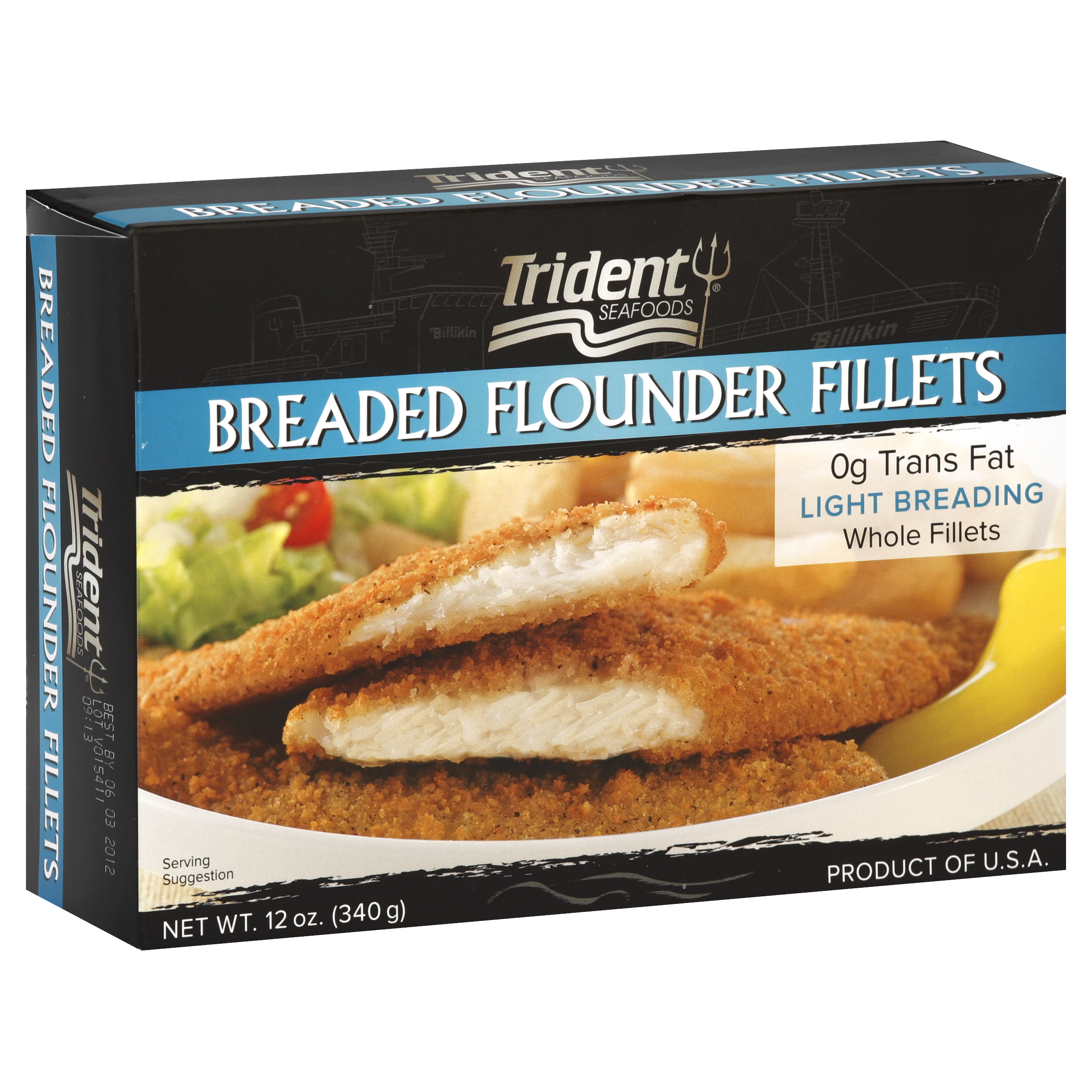 Trident Seafoods Flounder Fillets 12 Oz
