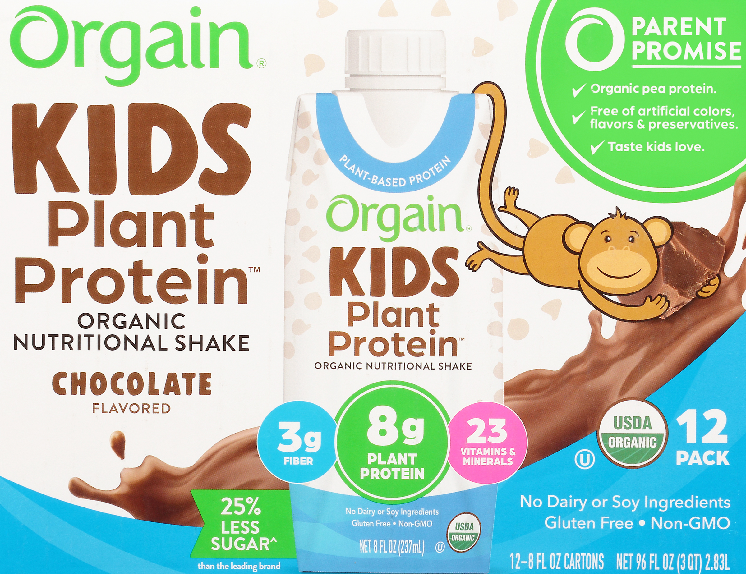 Nutritional Shake, Organic, Chocolate Flavor