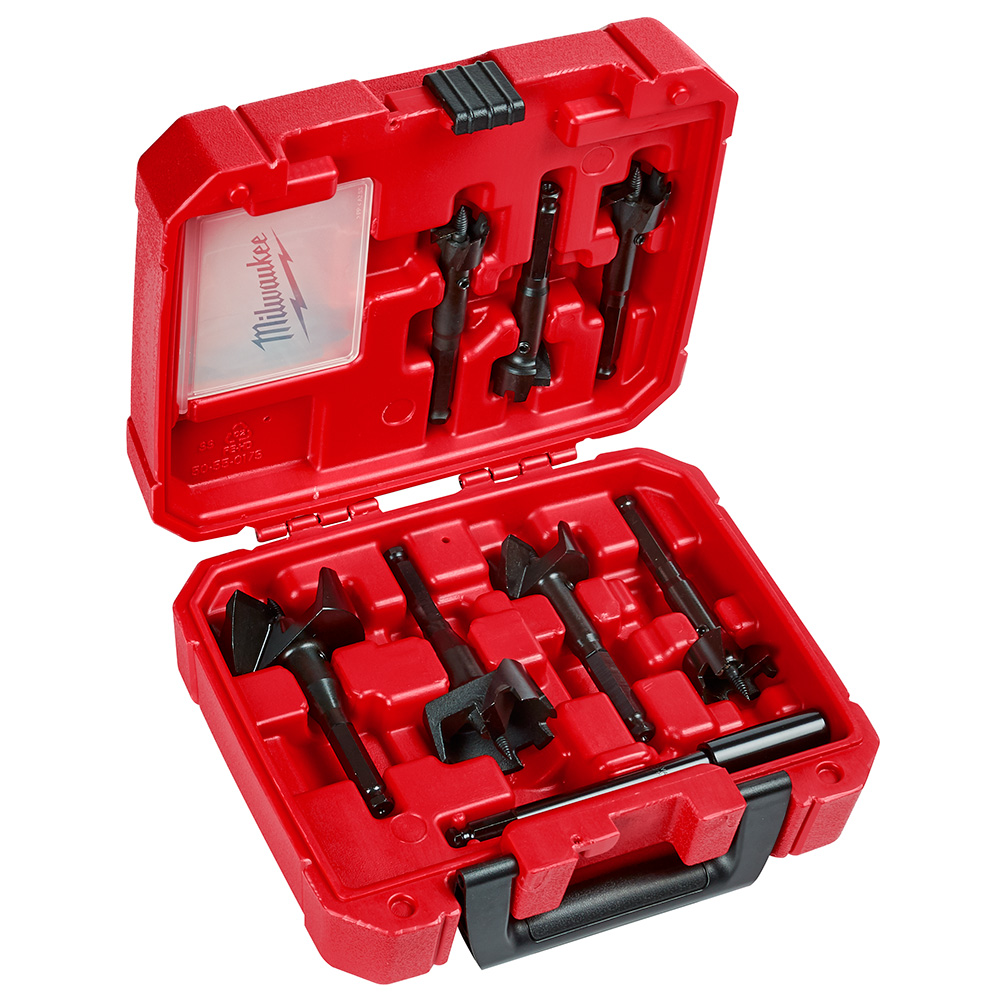 White Cap Milwaukee 7 Piece Contractor Selfeed Bit Set