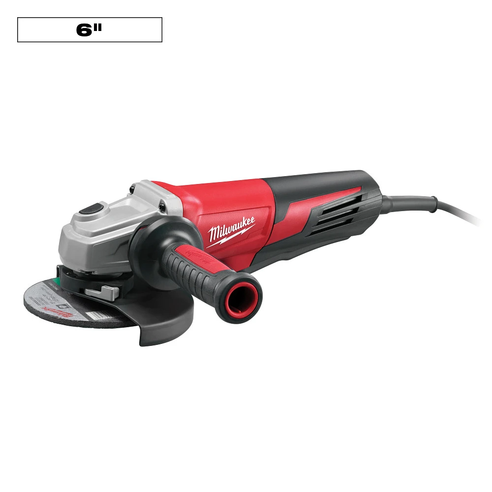 Milwaukee 6" 13A Angle Grinder With Lock On Sag Paddle