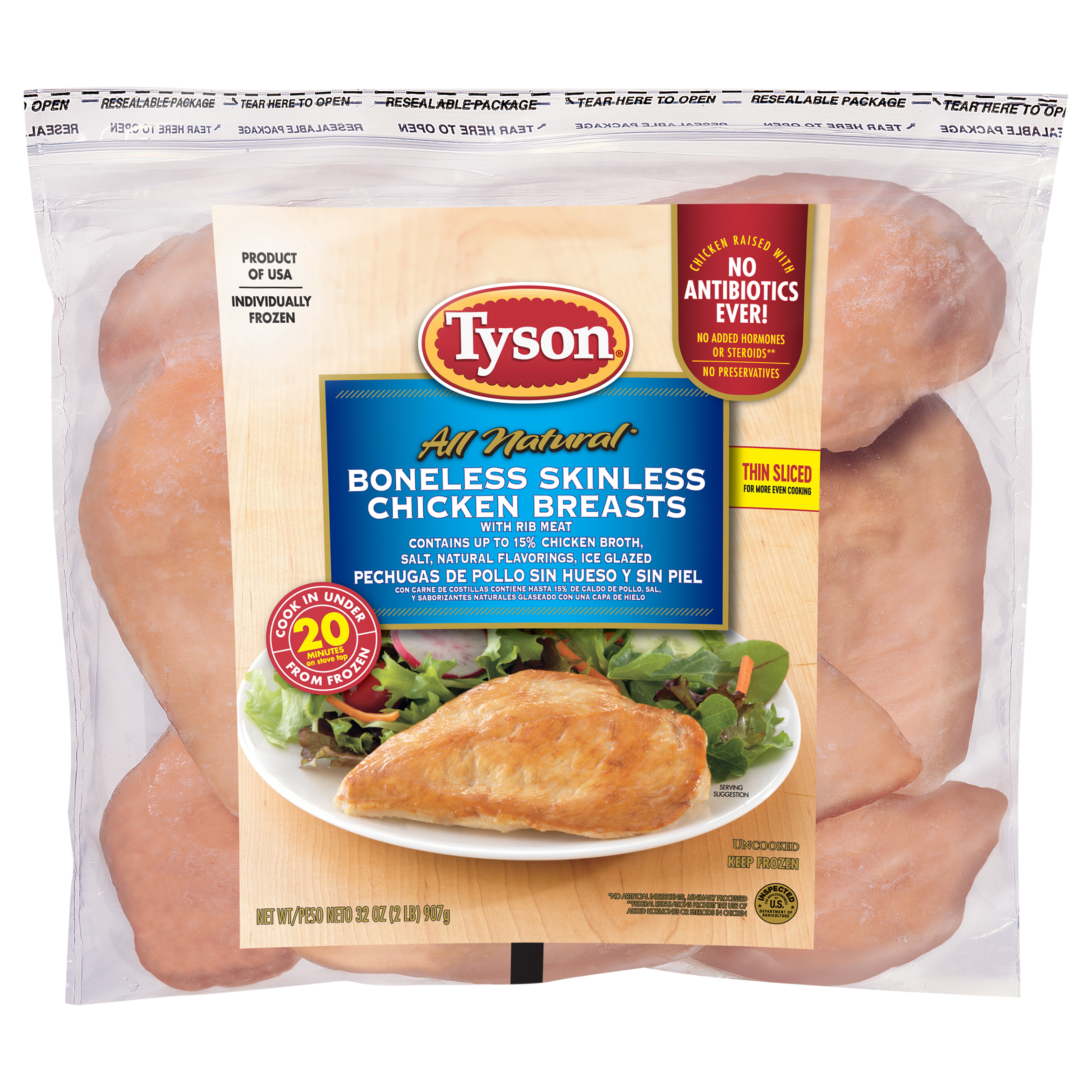 Chicken Breasts, Boneless, Skinless