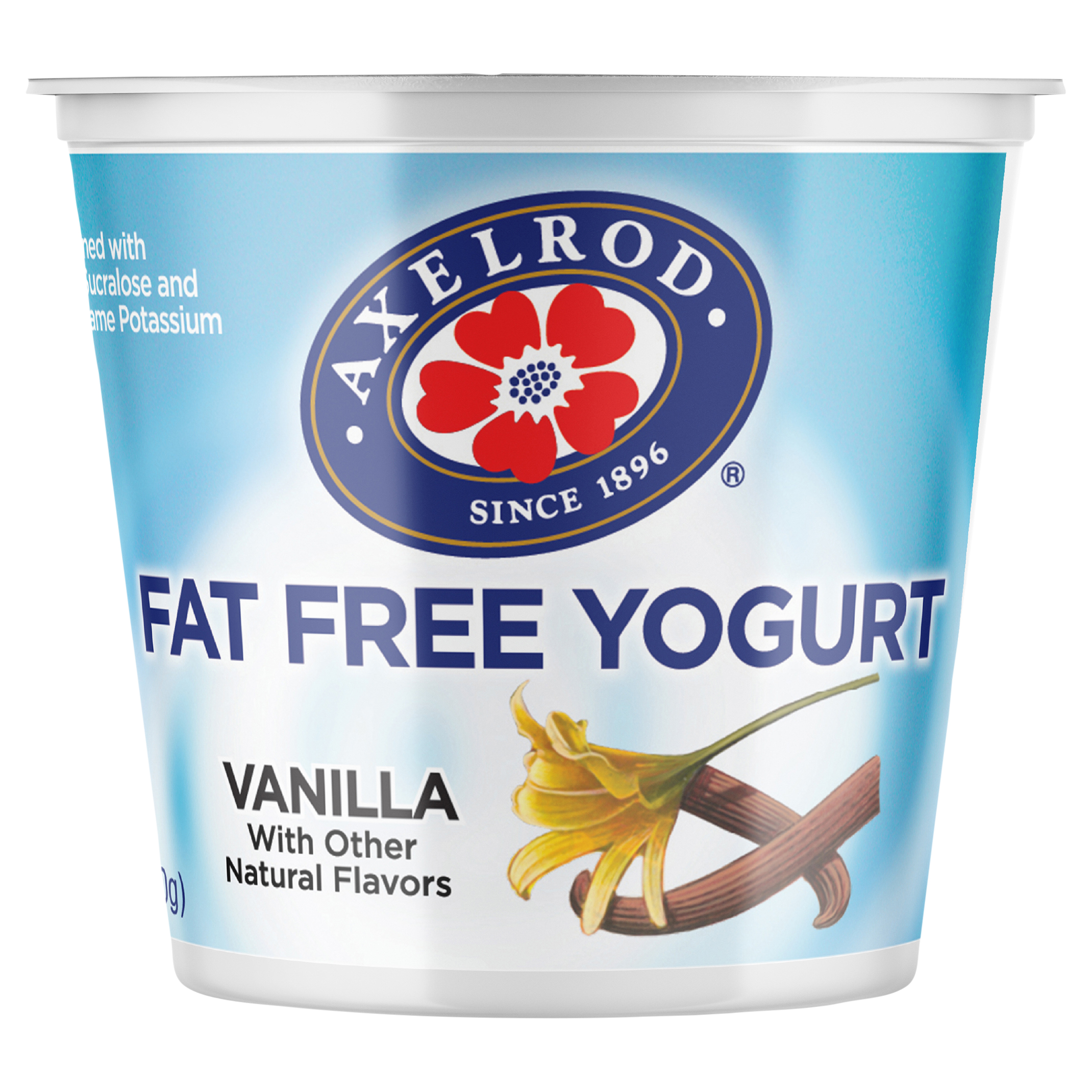 Axelrod Fat Free Vanilla Yogurt, 6 Oz