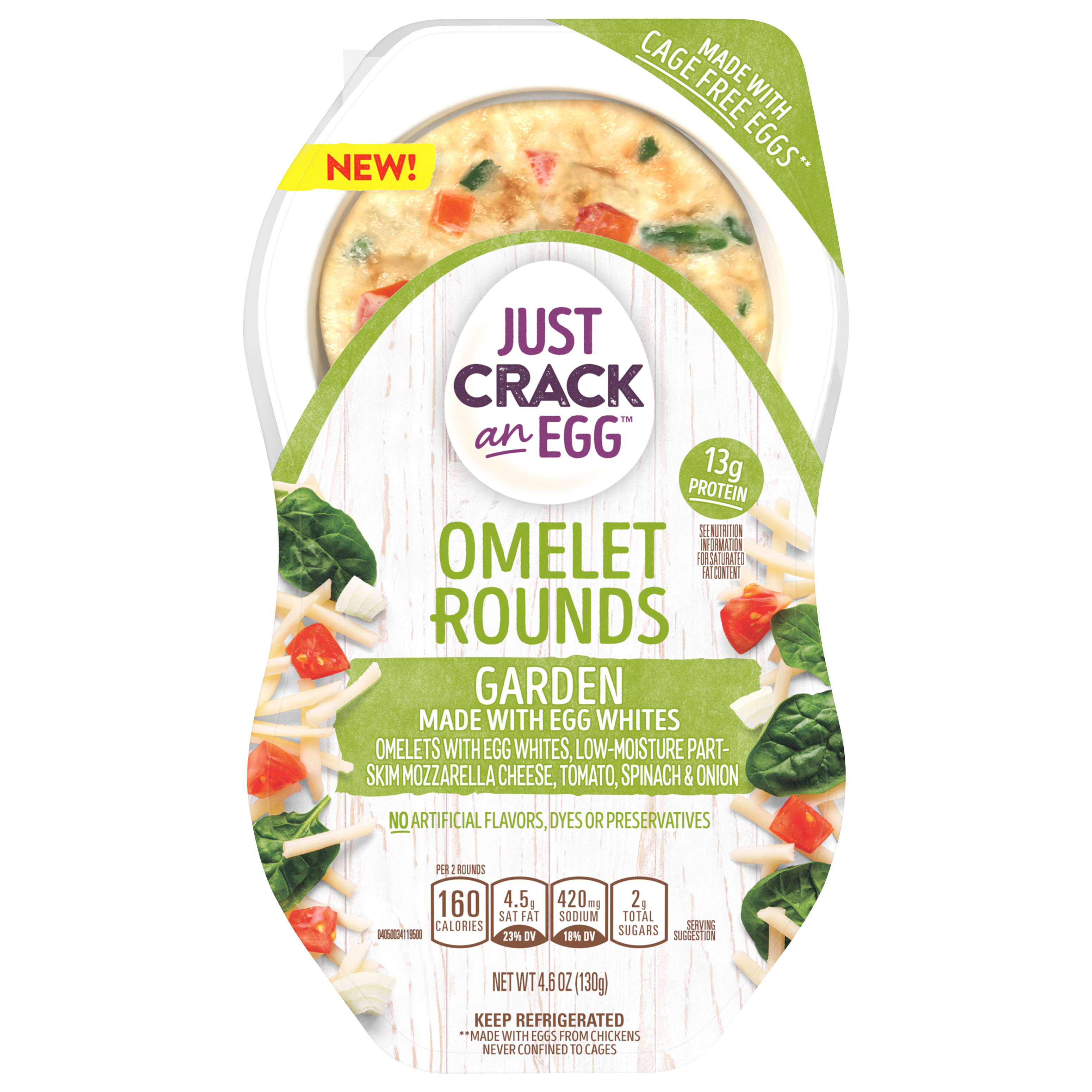 Just Crack An Egg Garden Omelet Rounds 4.6 Oz