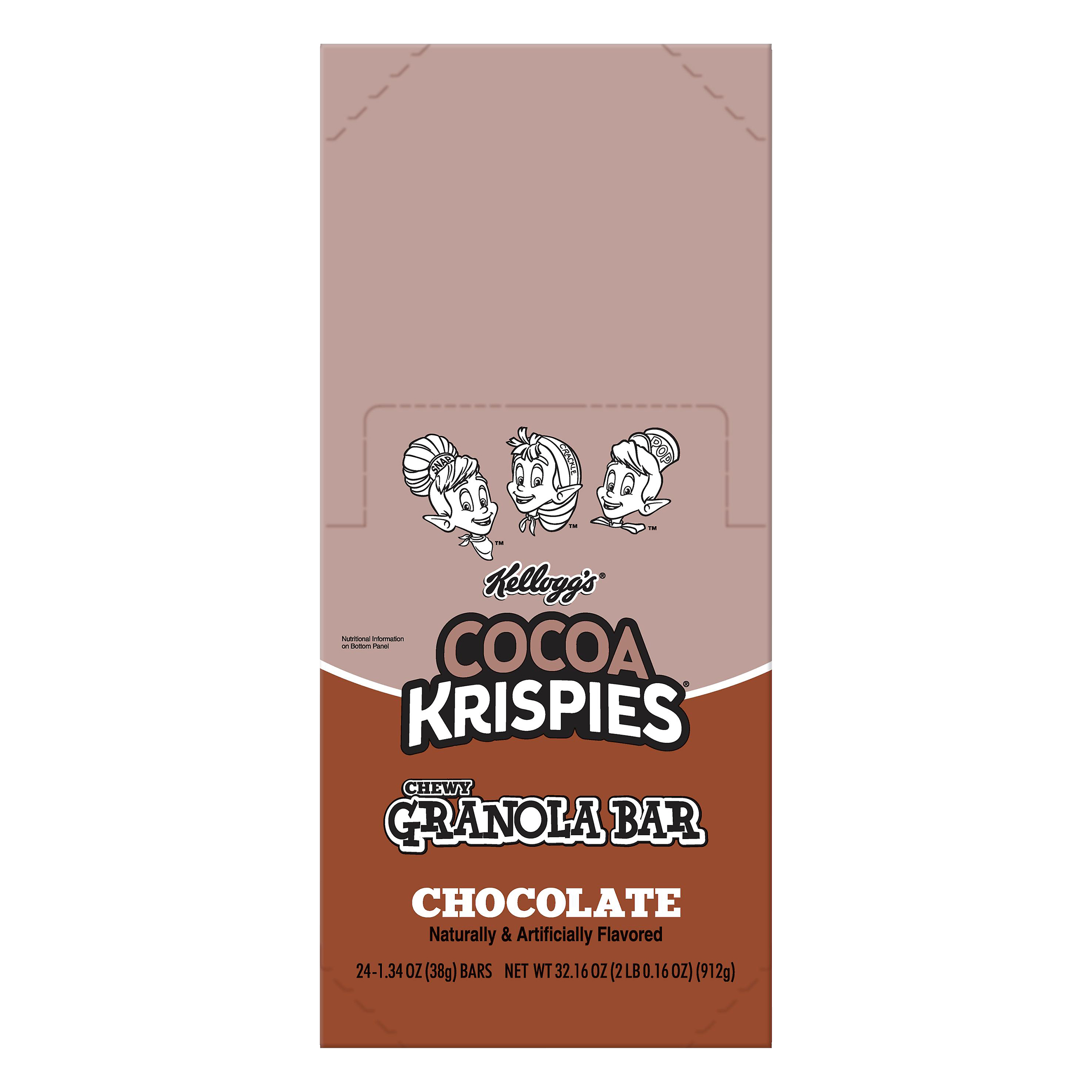 Kellogg's Cocoa Krispies 24 Pack Chewy Chocolate Granola Bar 24 Ea