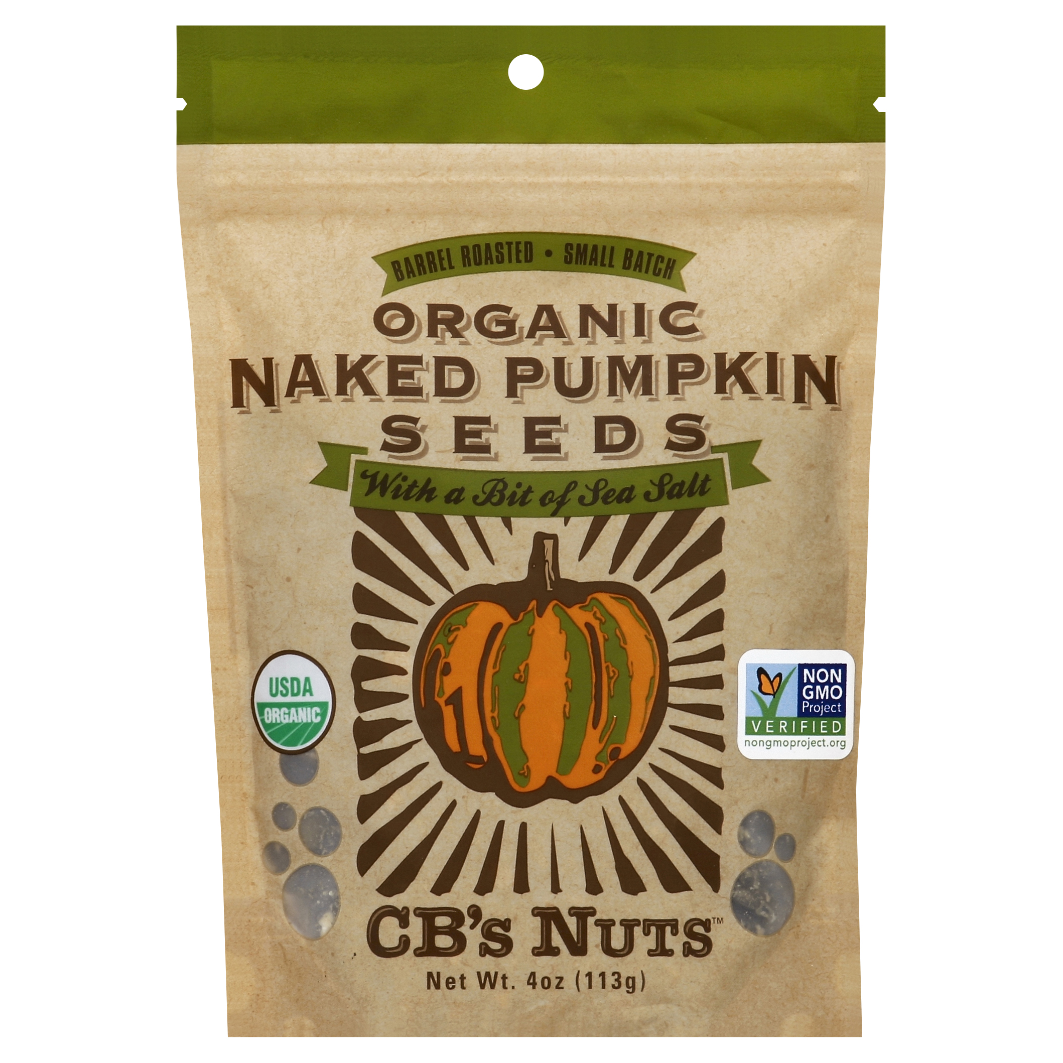 Cbs Nuts Pumpkin Seeds 4 Oz