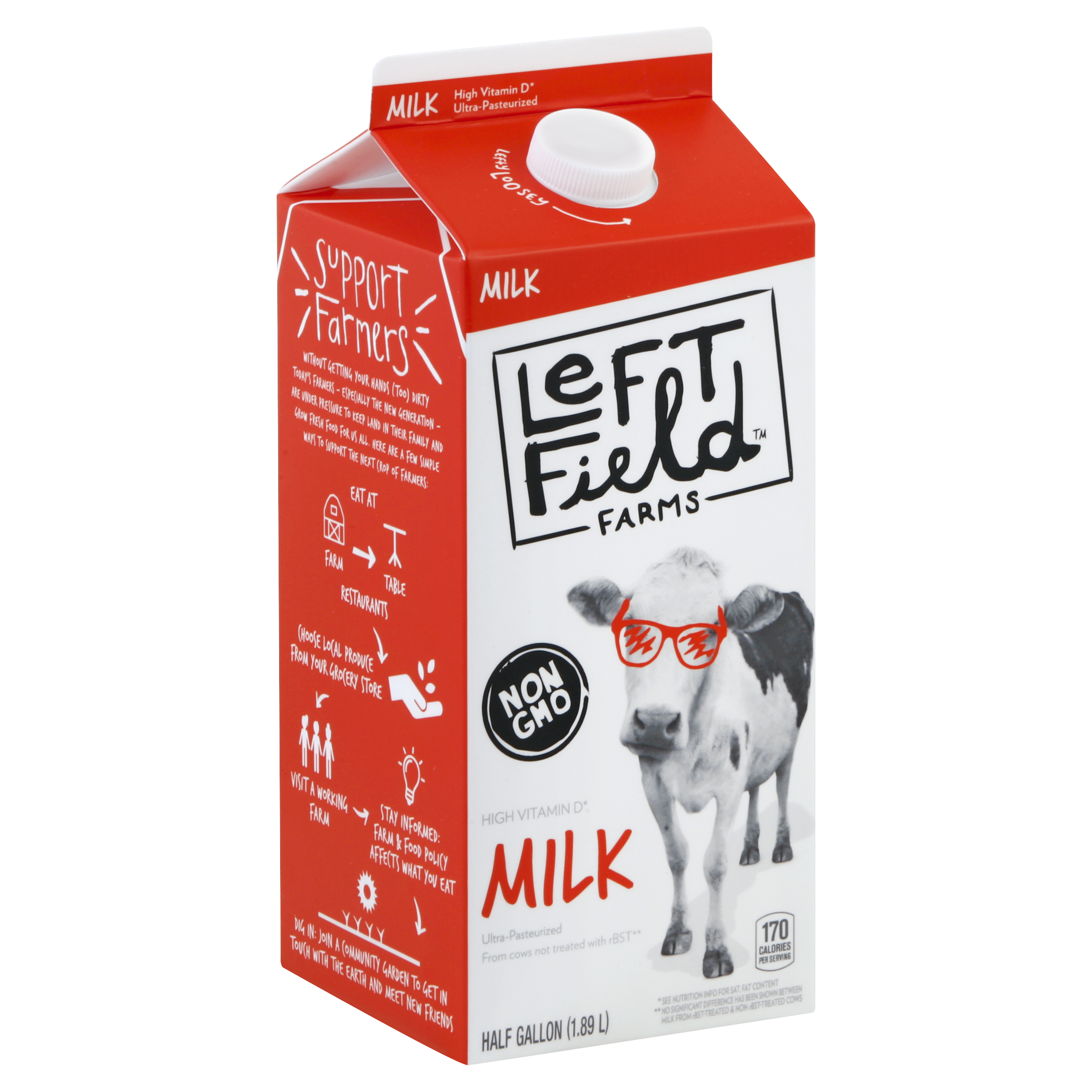 Left Field Farms Milk 0.5 Gl