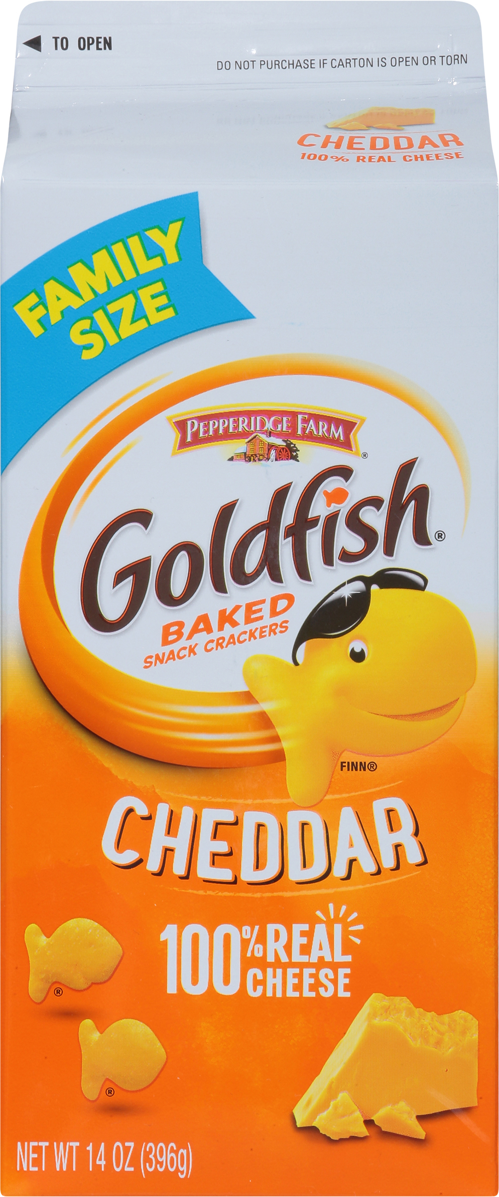 Snack Crackers, Cheddar, Baked, Family Size