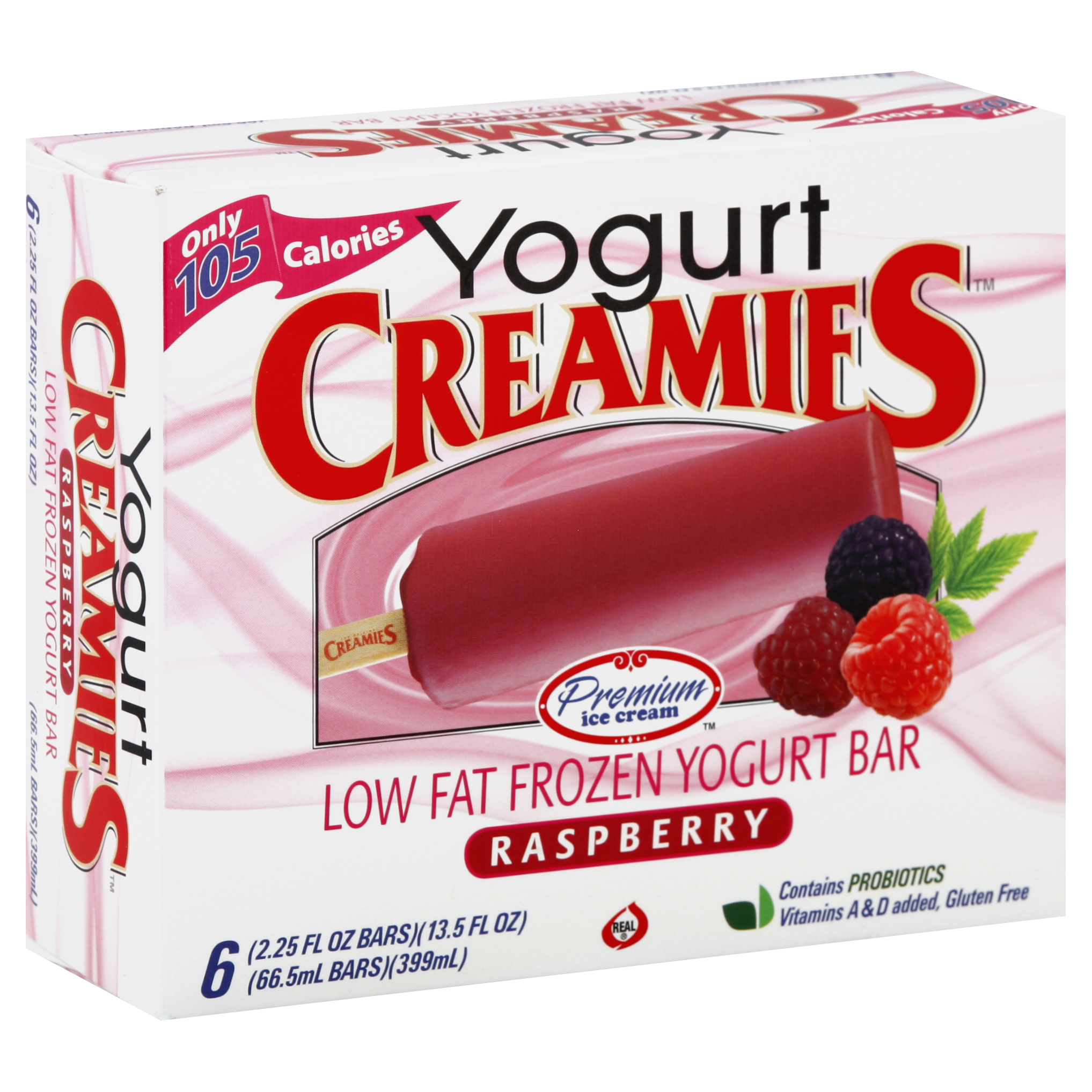 Creamies Frozen Yogurt Bar 6 Ea
