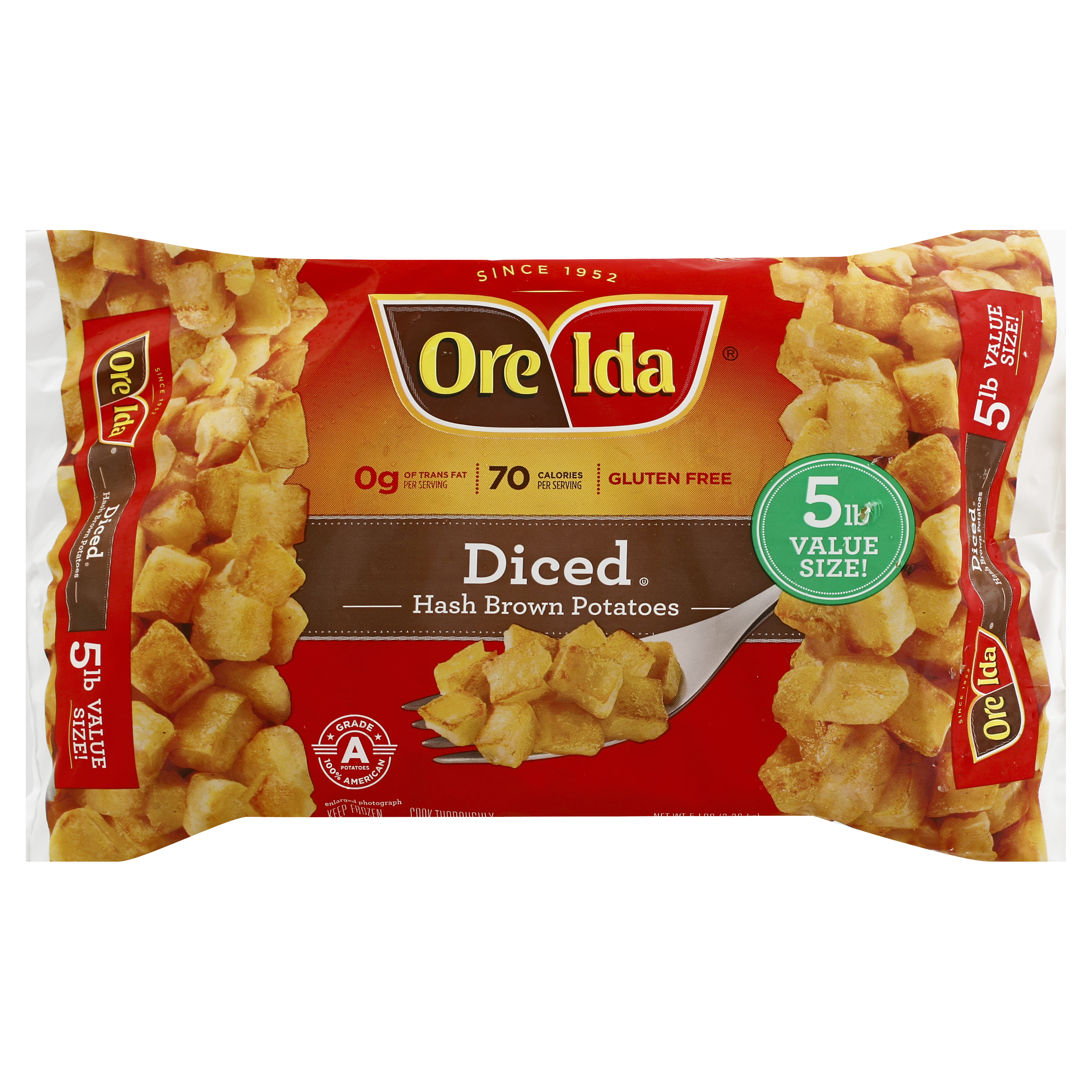 Ore Ida Hash Brown Potatoes 5 Lb