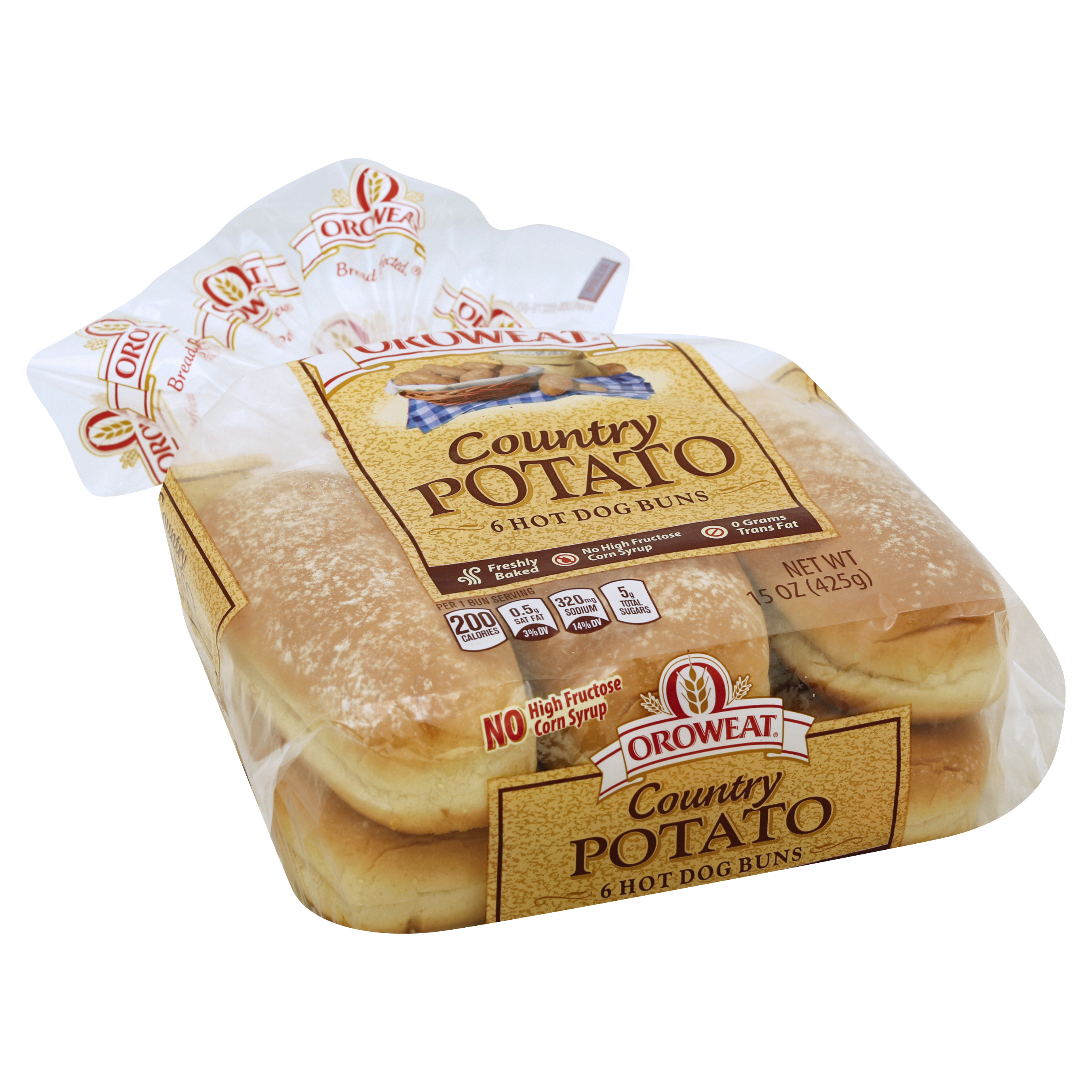 Oroweat Hot Dog Buns 6 Ea