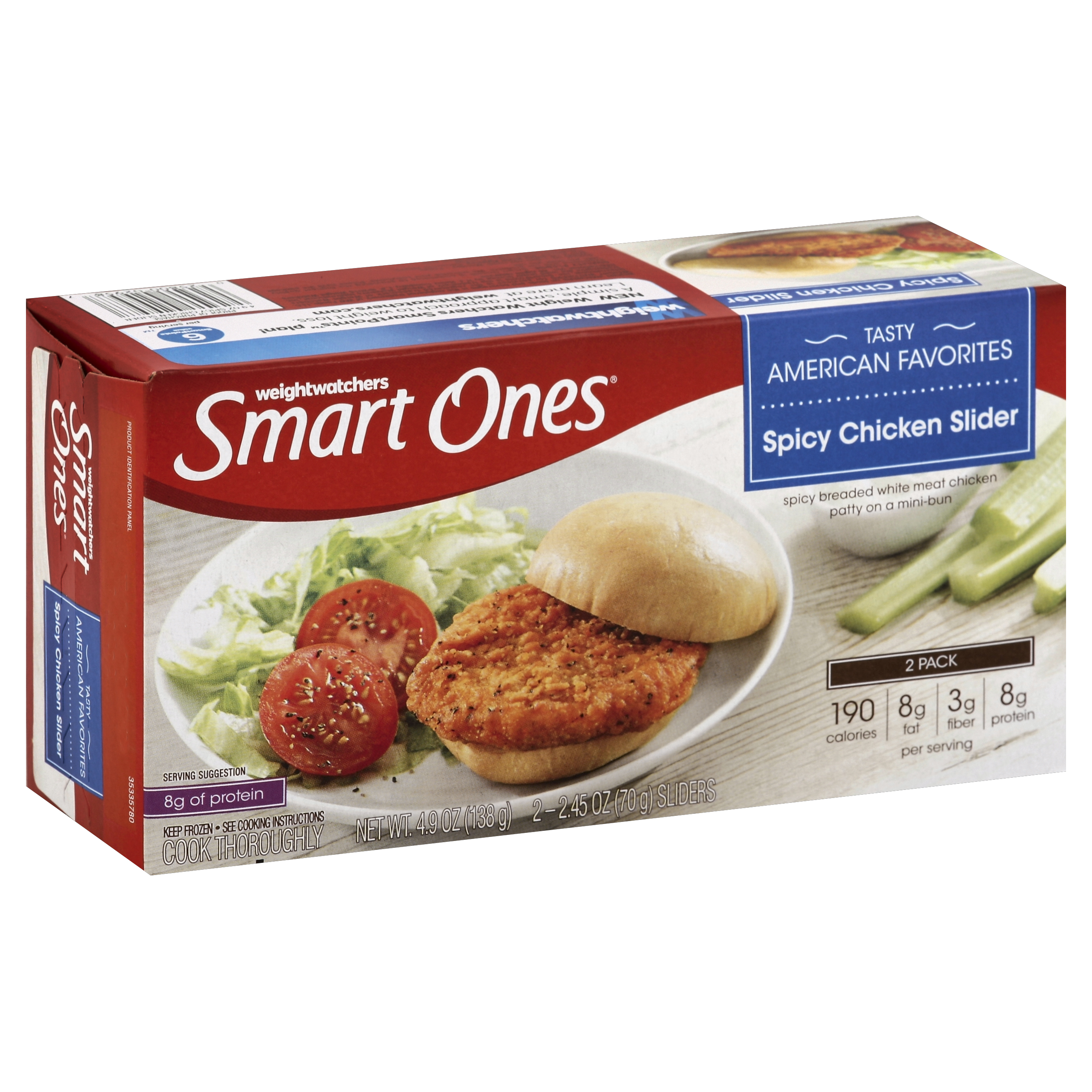 Smart Ones Tasty American Favorites Chicken Slider 2 Ea