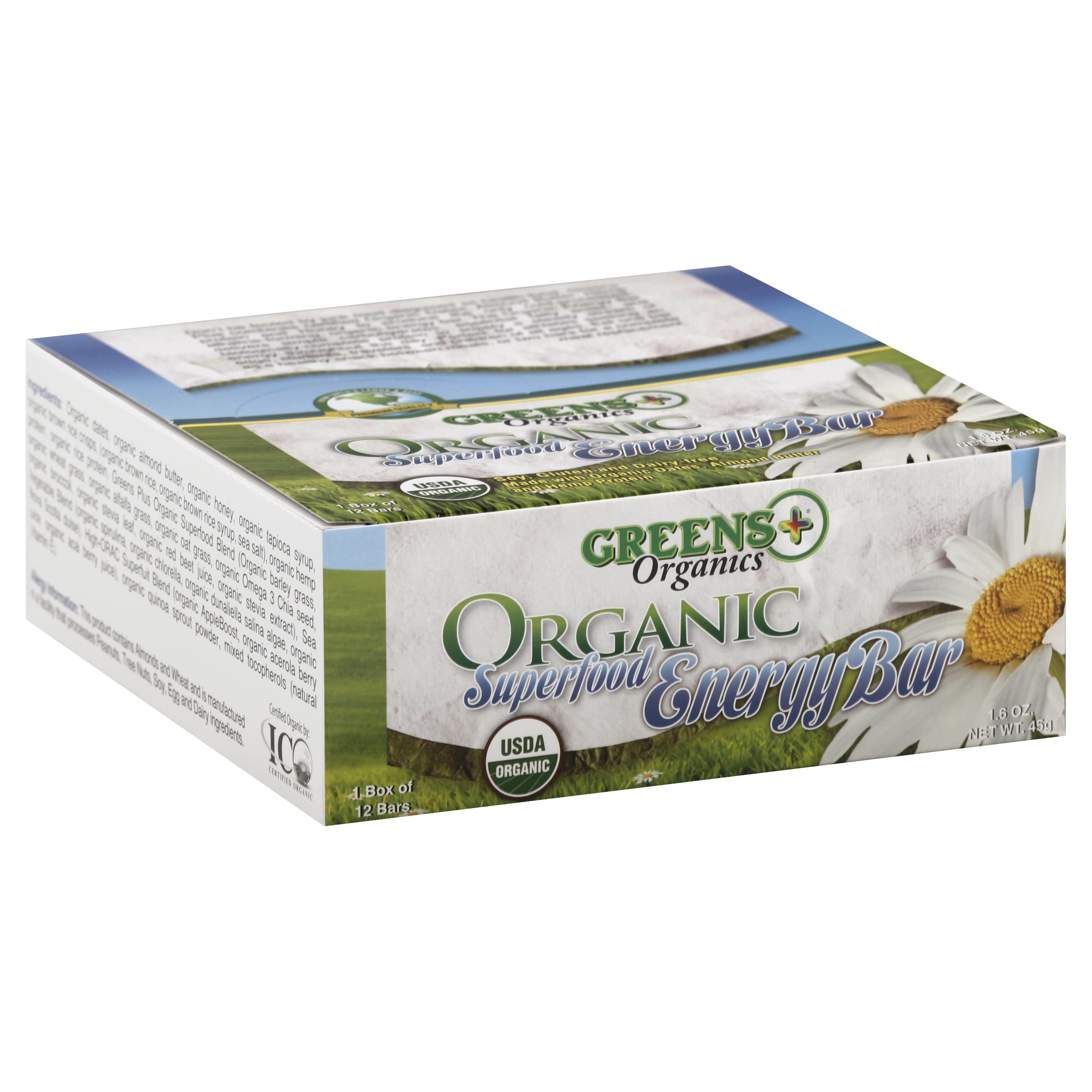 Green's Energy Bar 12 Ea