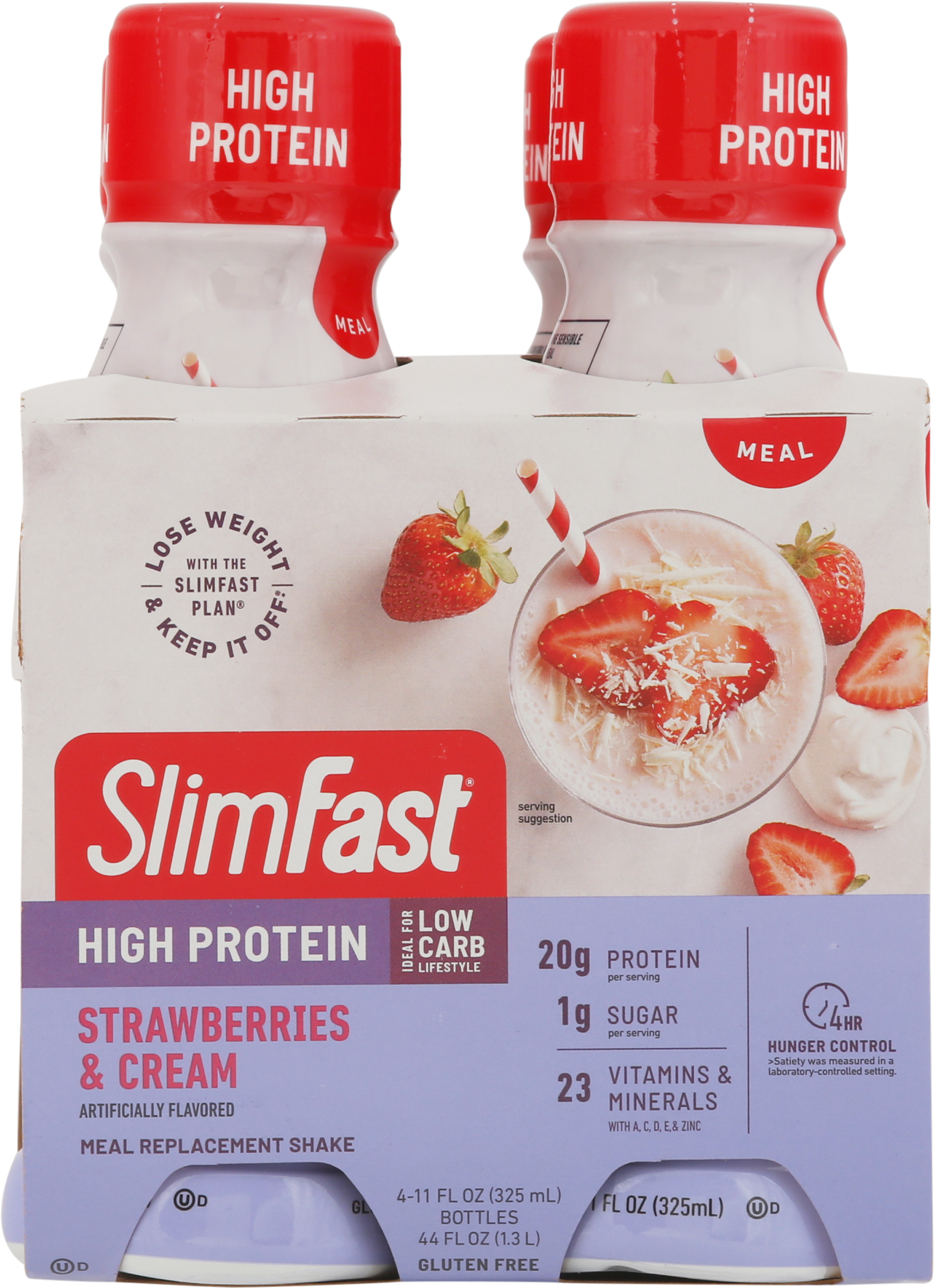 Meal Replacement Shake, High Protein, Strawberries & Cream