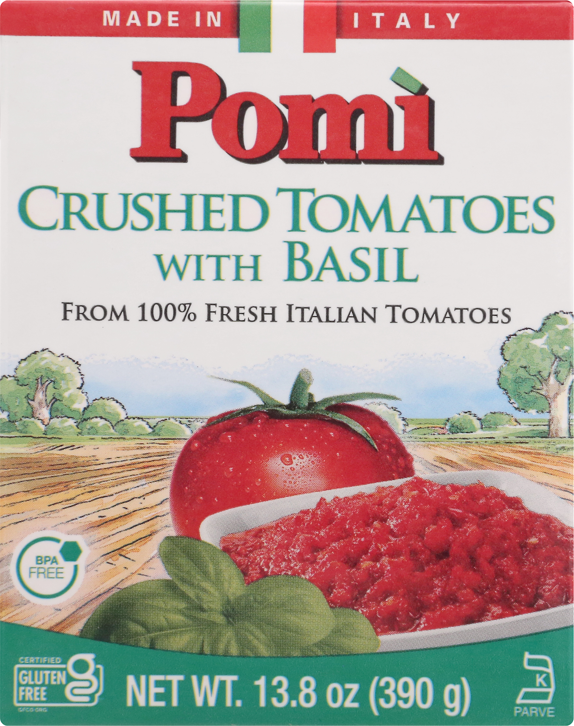 Tomatoes with Basil, Crushed