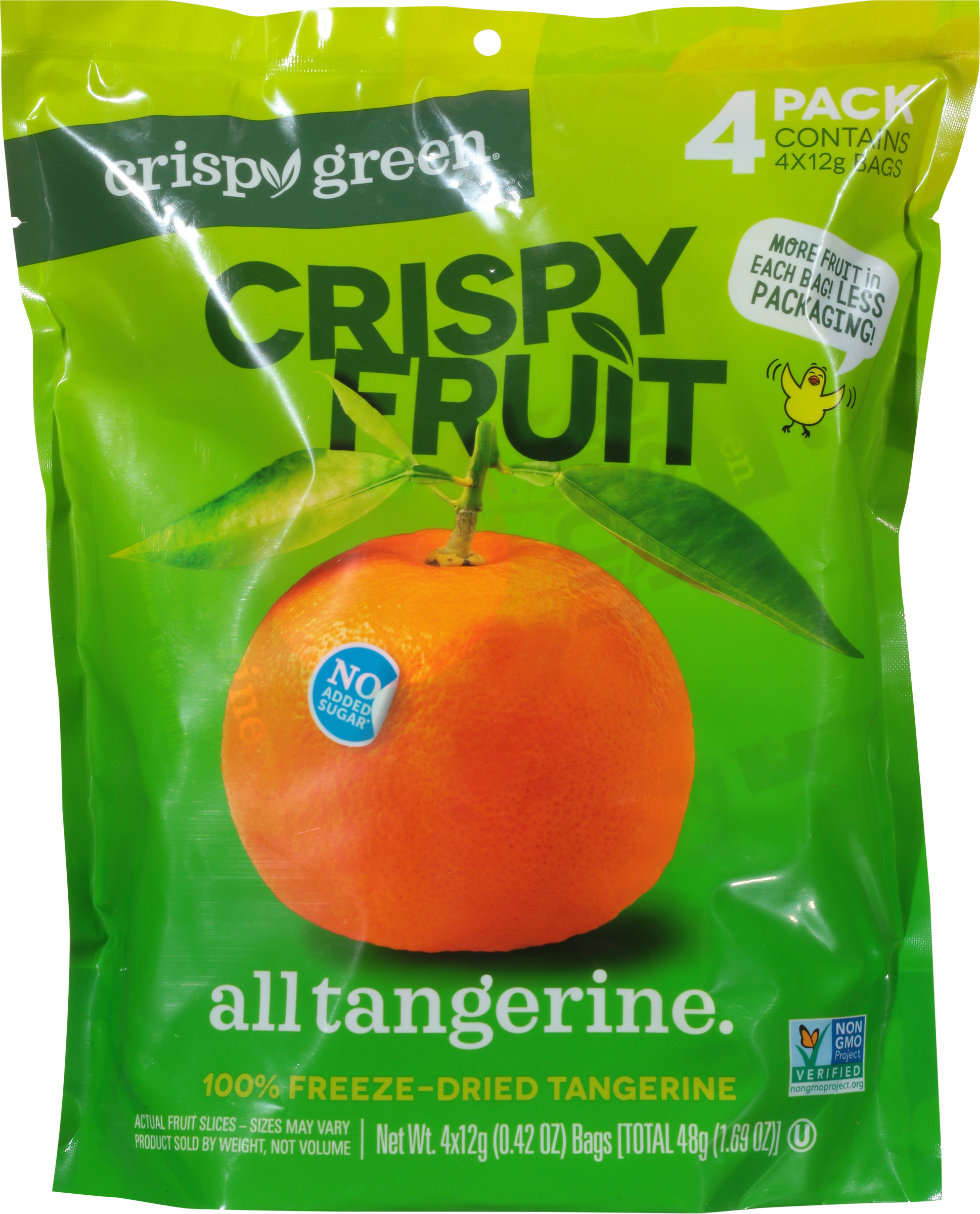 Crispy Fruit, All Tangerine, 4 Pack