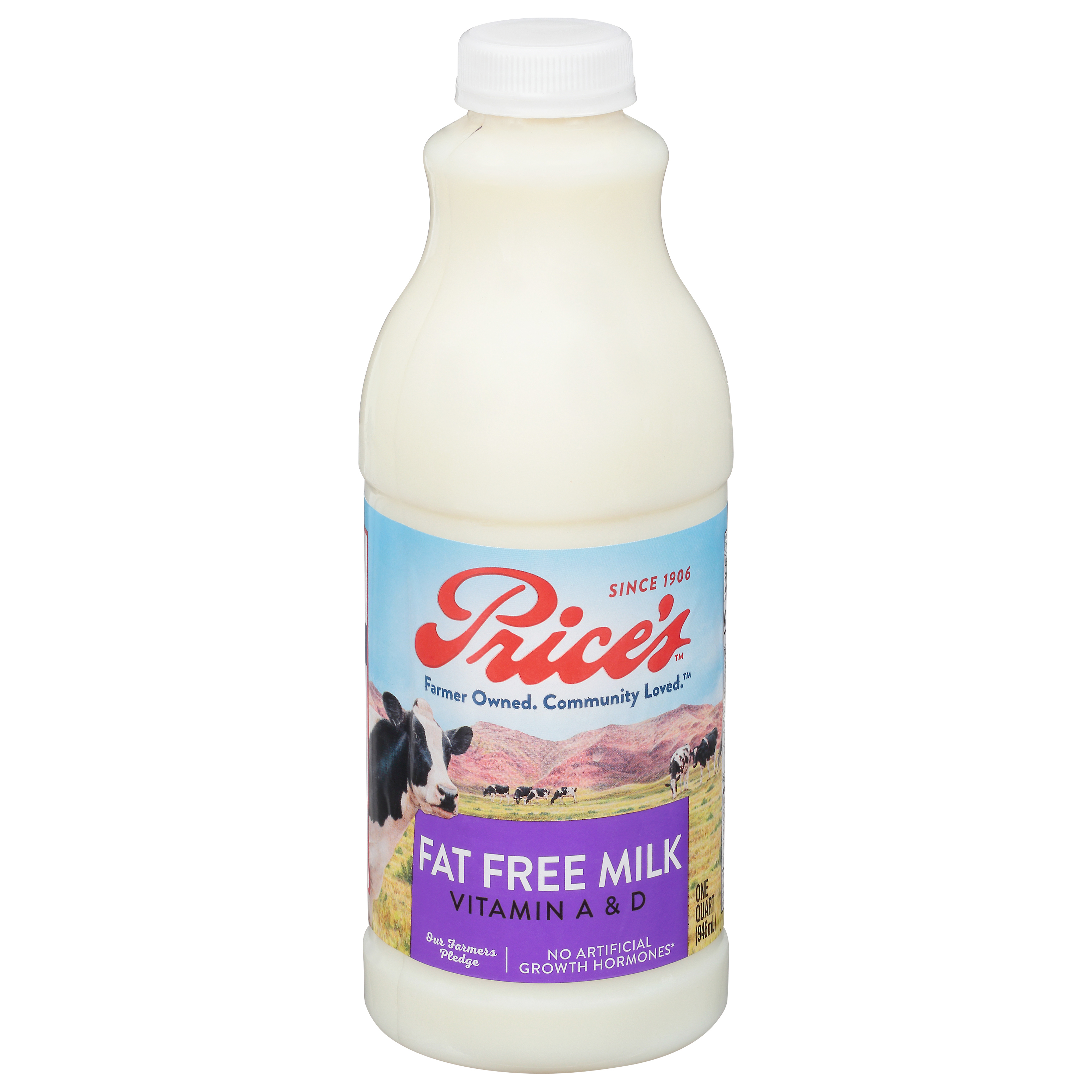 Price's Fat Free Milk 1 Qt