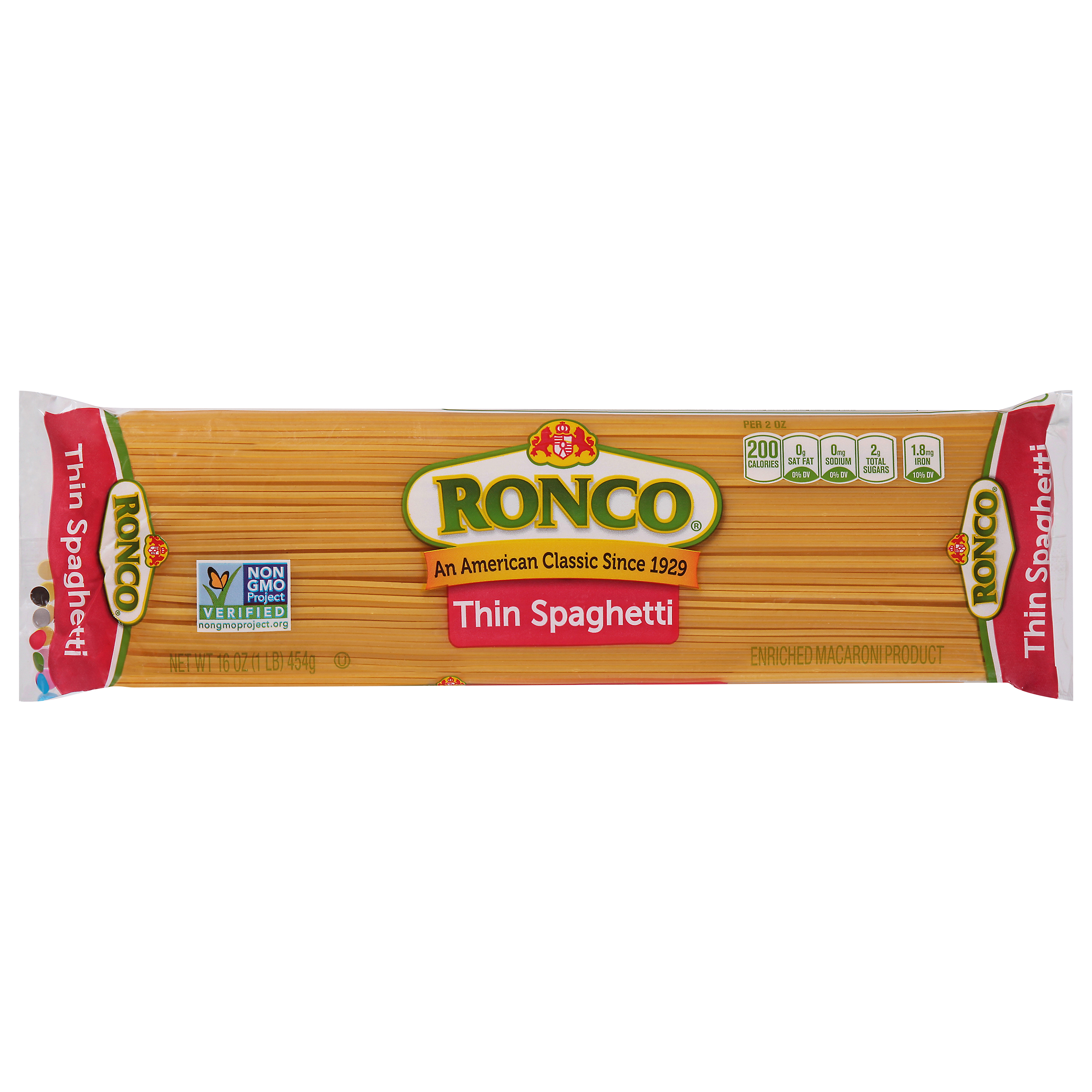 Ronco Thin Spaghetti 16 Oz