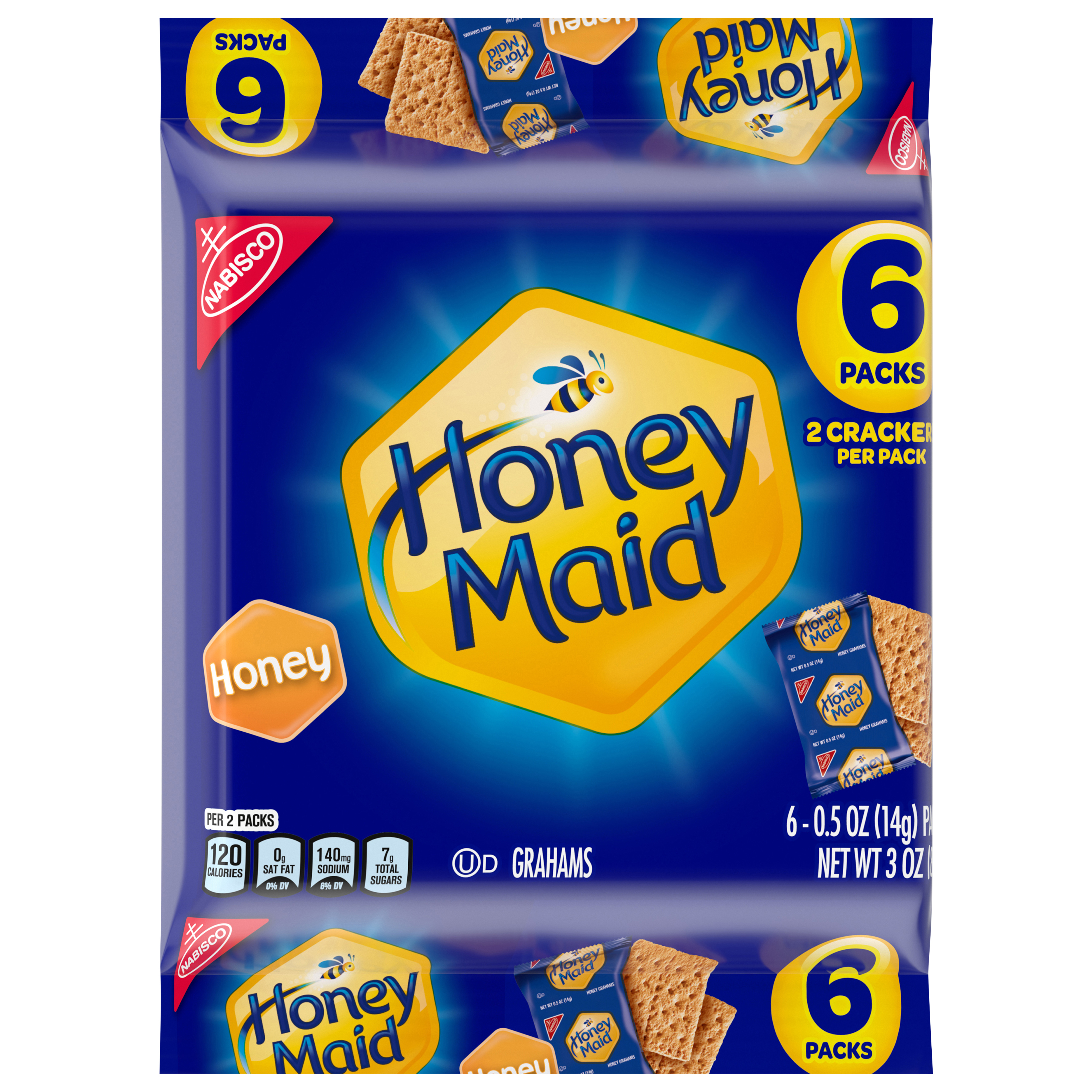 Grahams, Honey, 6 Packs