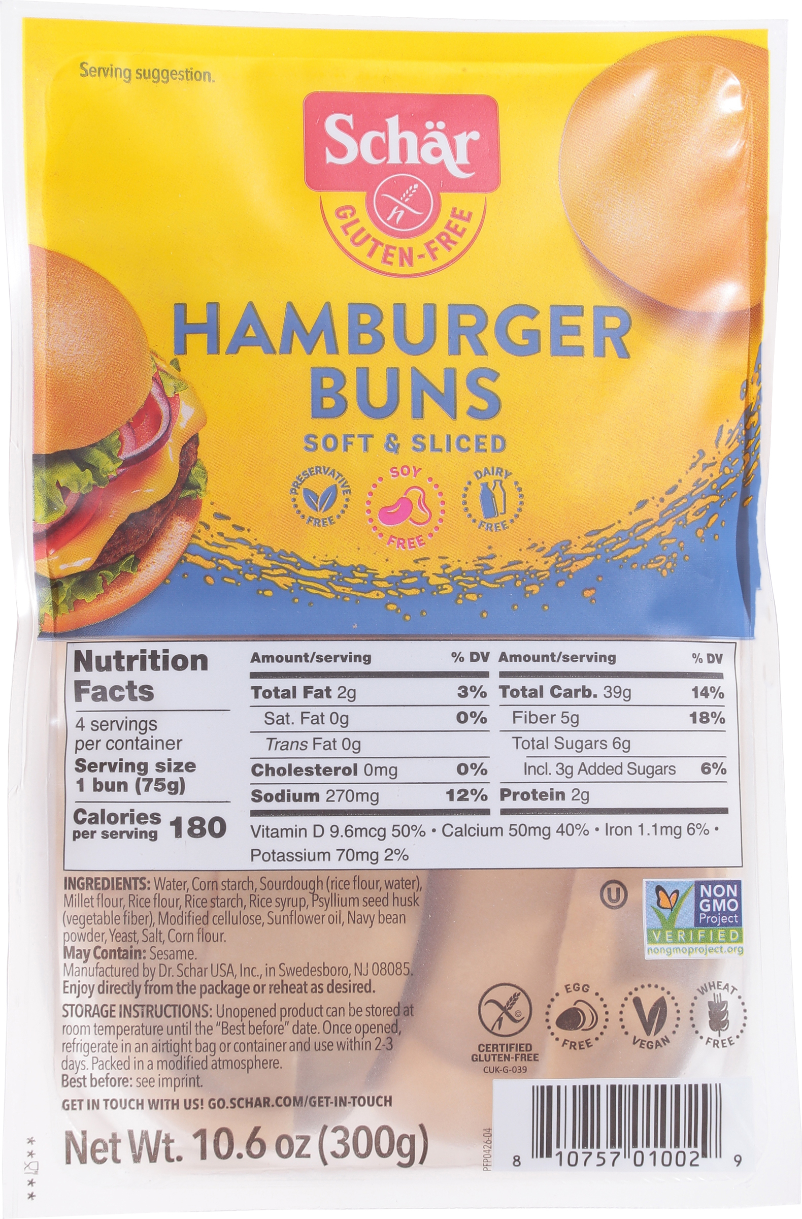 Hamburger Buns, Gluten-Free
