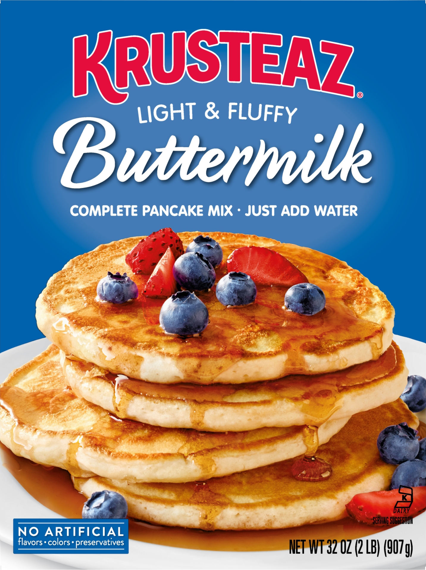 Calories in Pancake Mix, Complete, Buttermilk, Light & Fluffy from Krusteaz