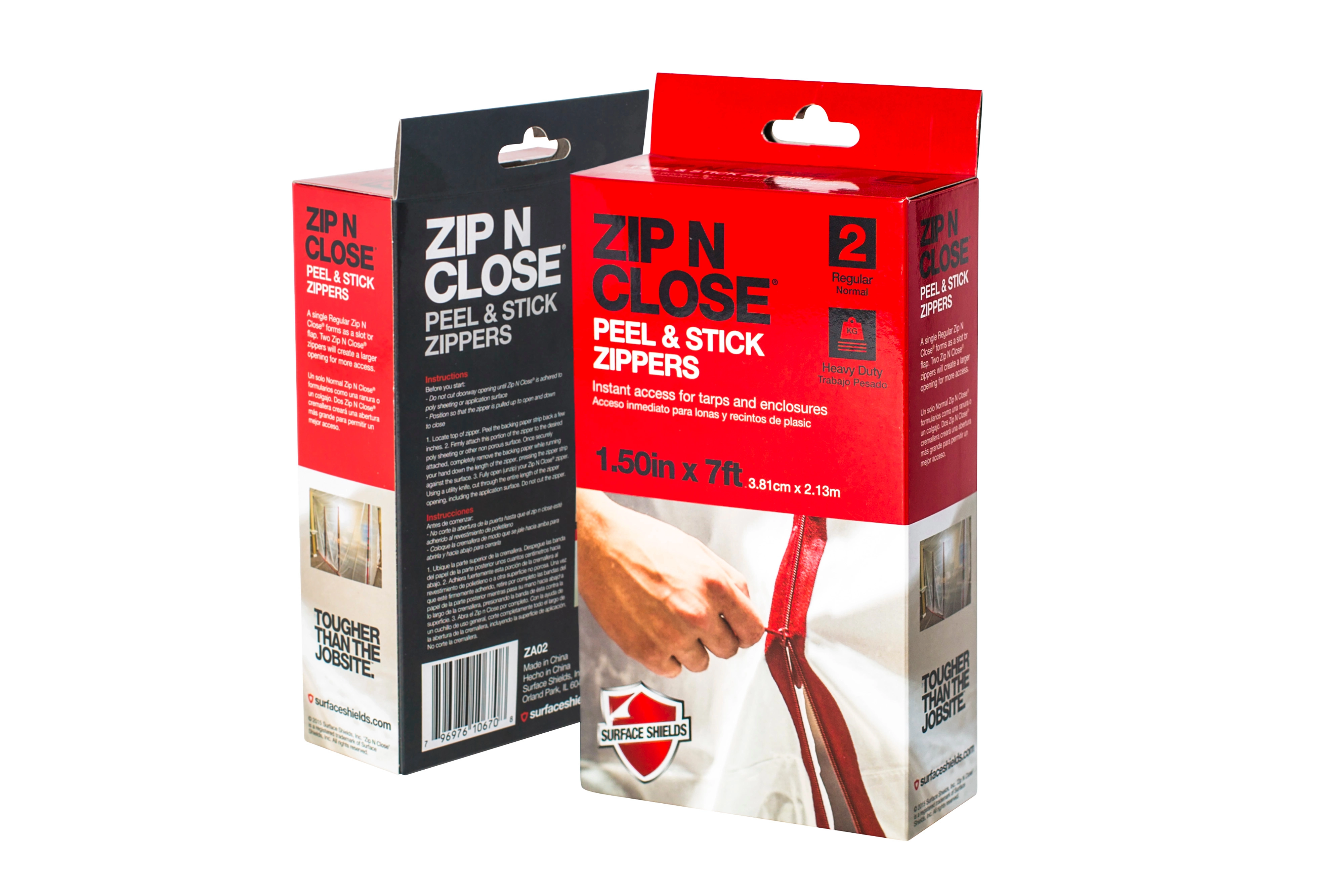 Zip N Close 1-1/2" x 7' 2 Zipper