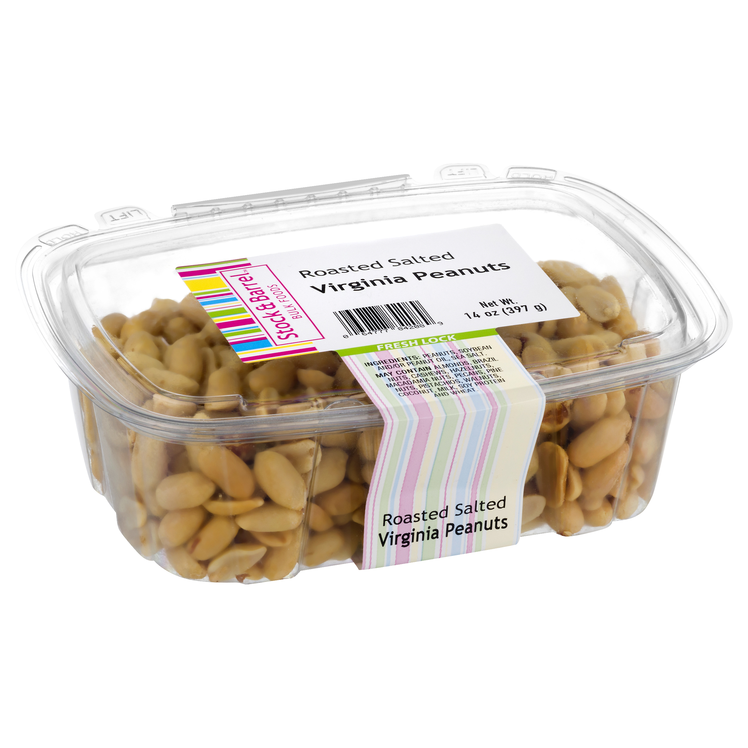 Stock & Barrel Roasted Salted Virginia Peanuts 14 Oz