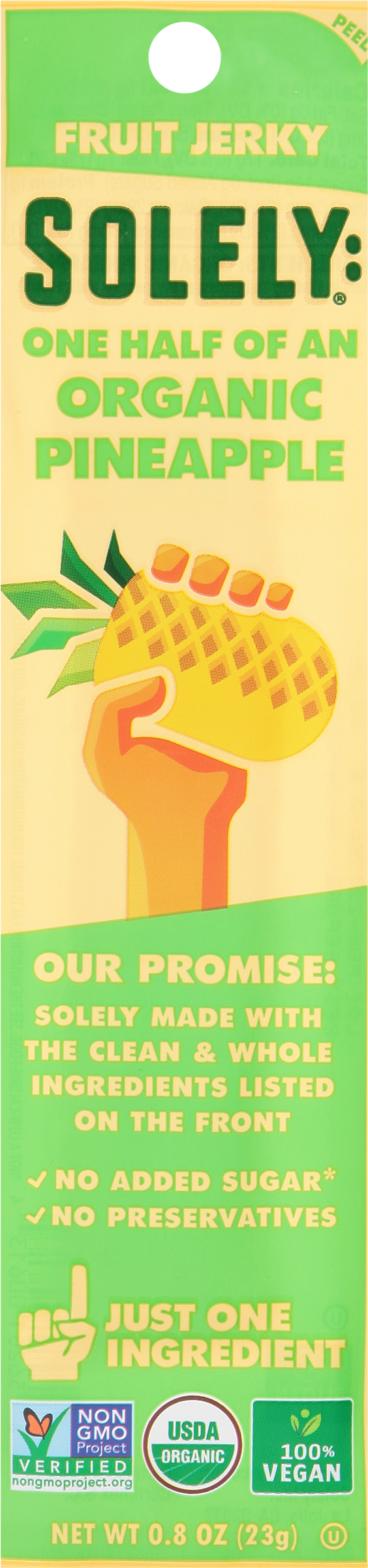 Fruit Jerky, Organic, Pineapple