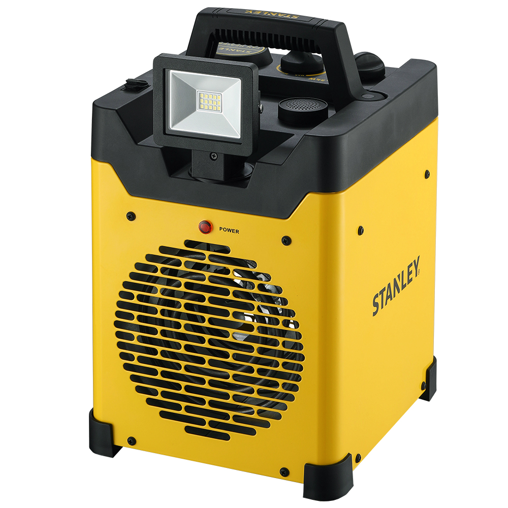 1500W Heavy Duty Portable Heater W/ Light And Usb Stanley - White Cap