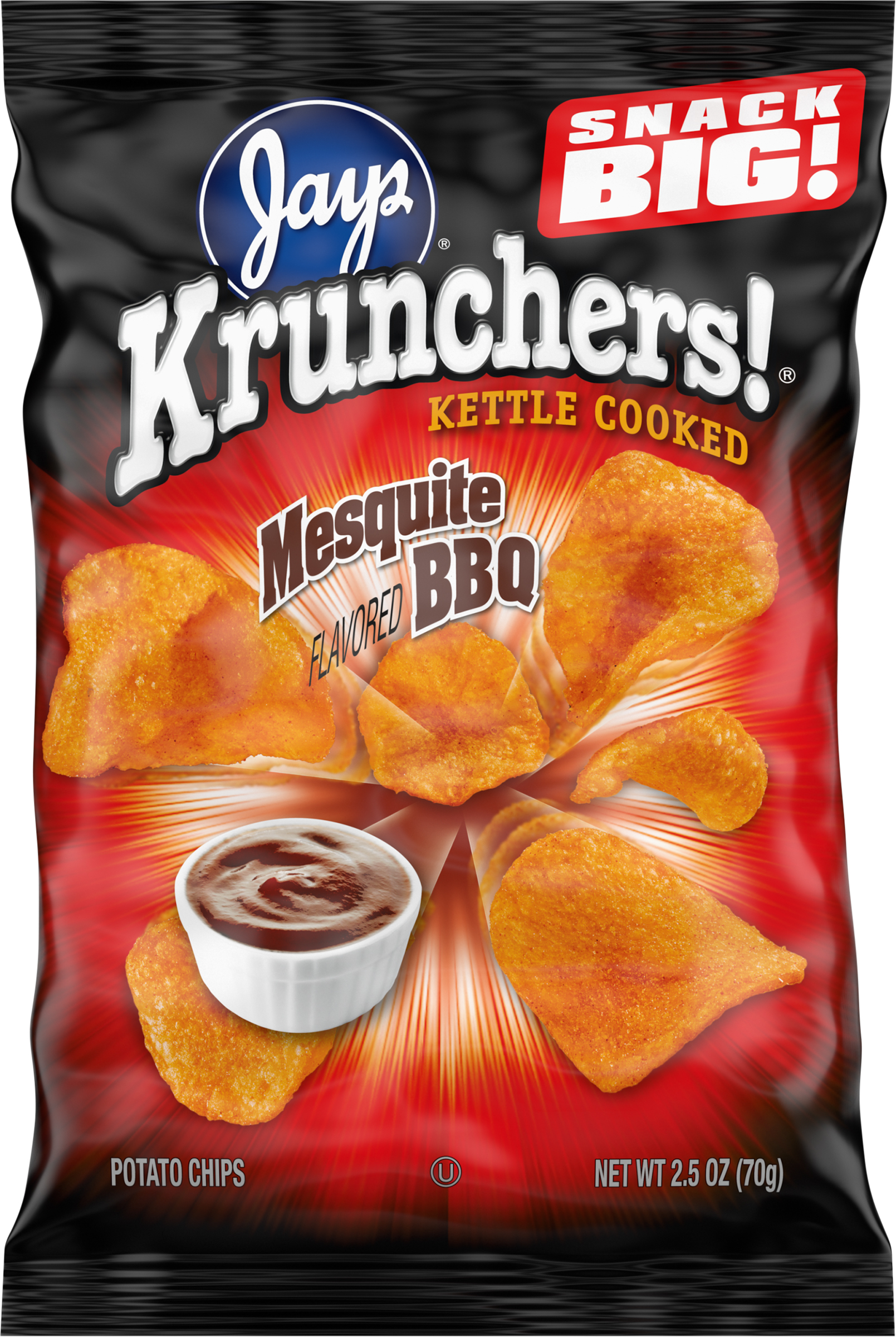 Potato Chips, Mesquite BBQ Flavored, Kettle Cooked