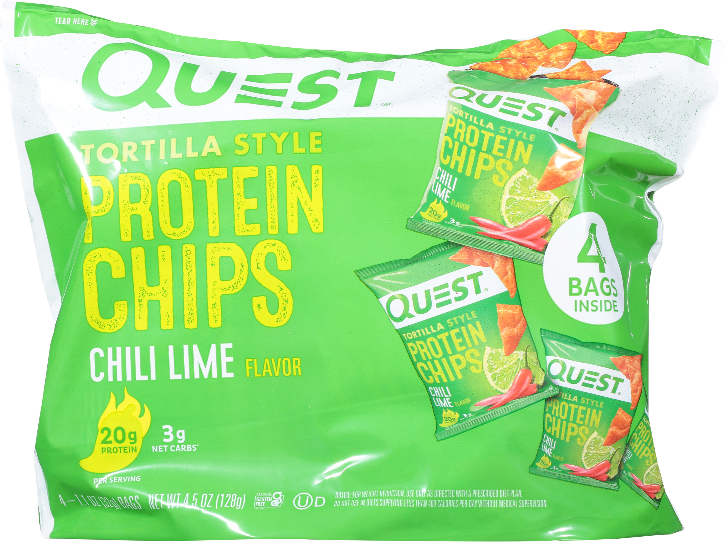 Protein Chips, Chili Lime Flavor, Tortilla Style