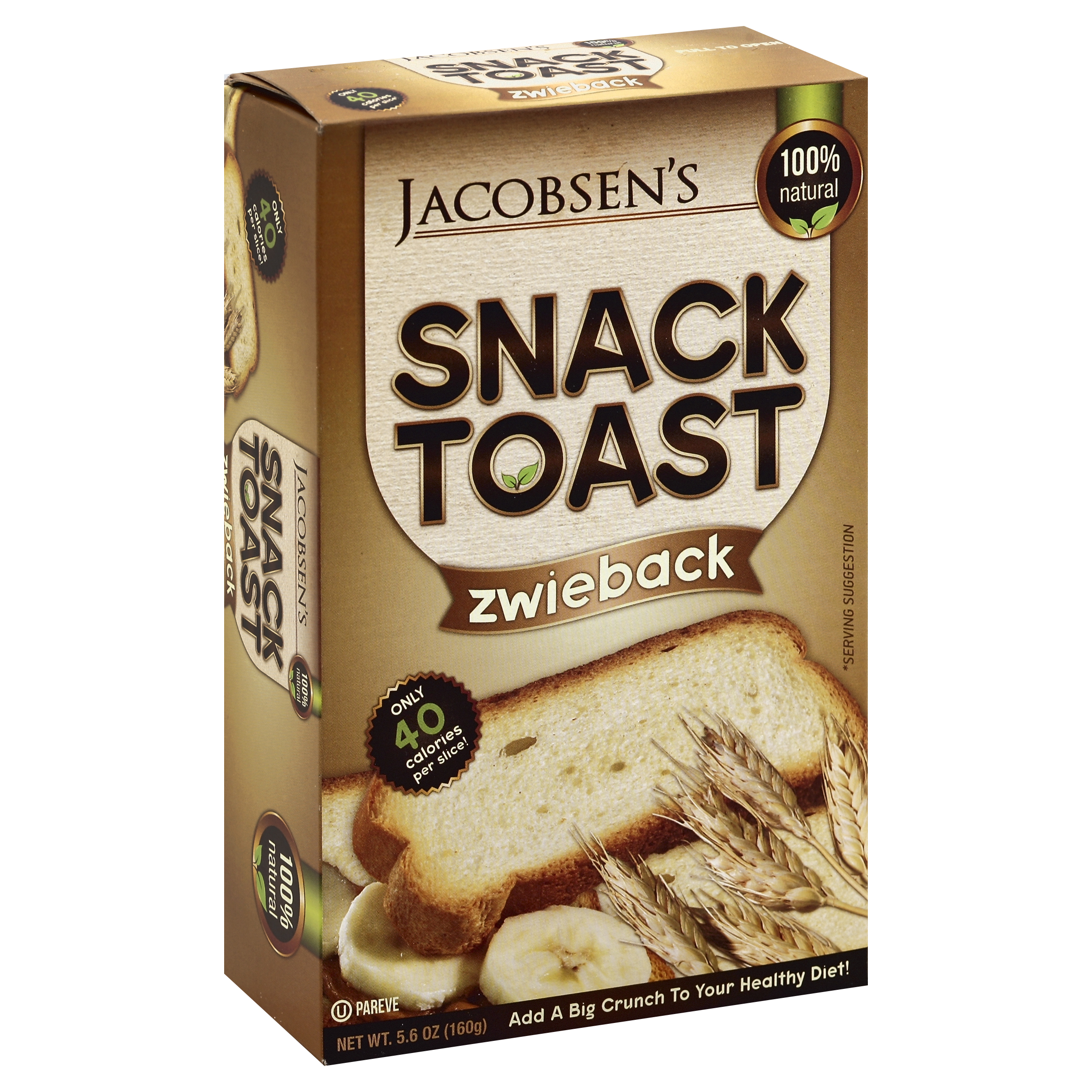Jacobsens Snack Toast 5.6 Oz