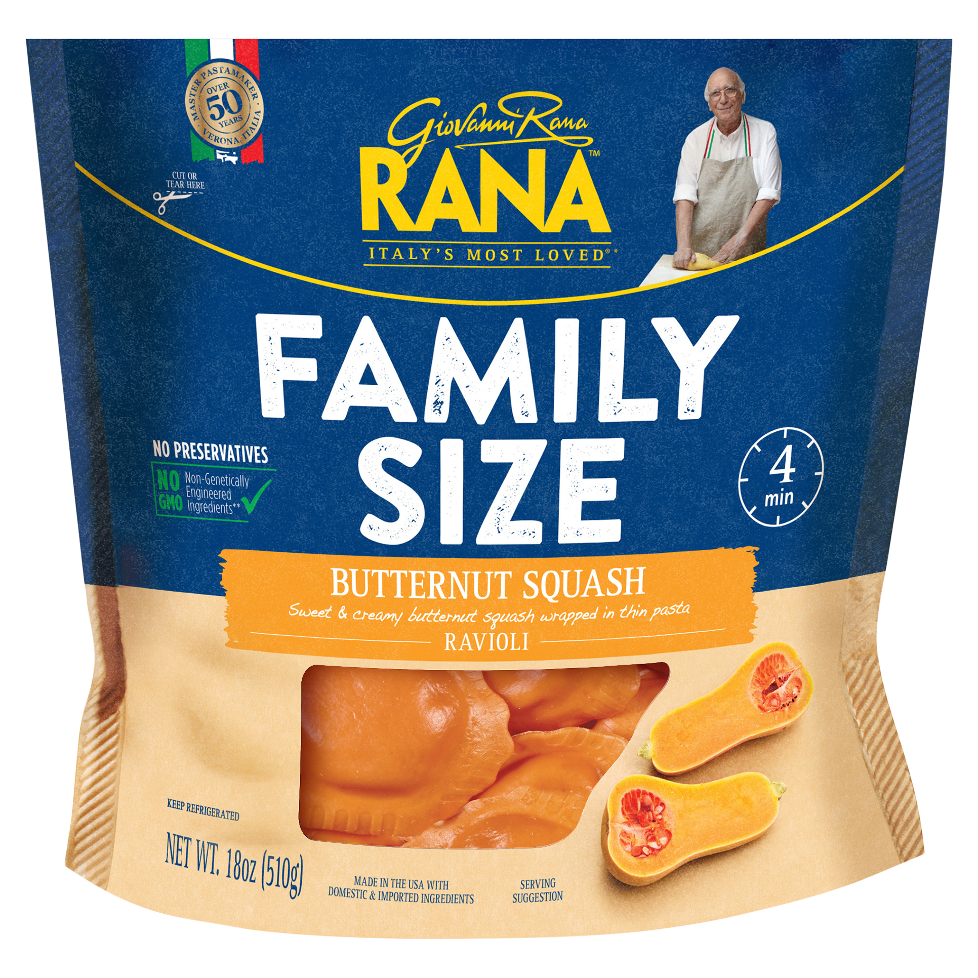 Ravioli, Butternut Squash, Family Size