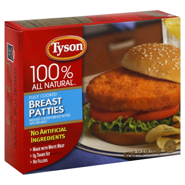 Tyson Breast Patties 11.5 Oz