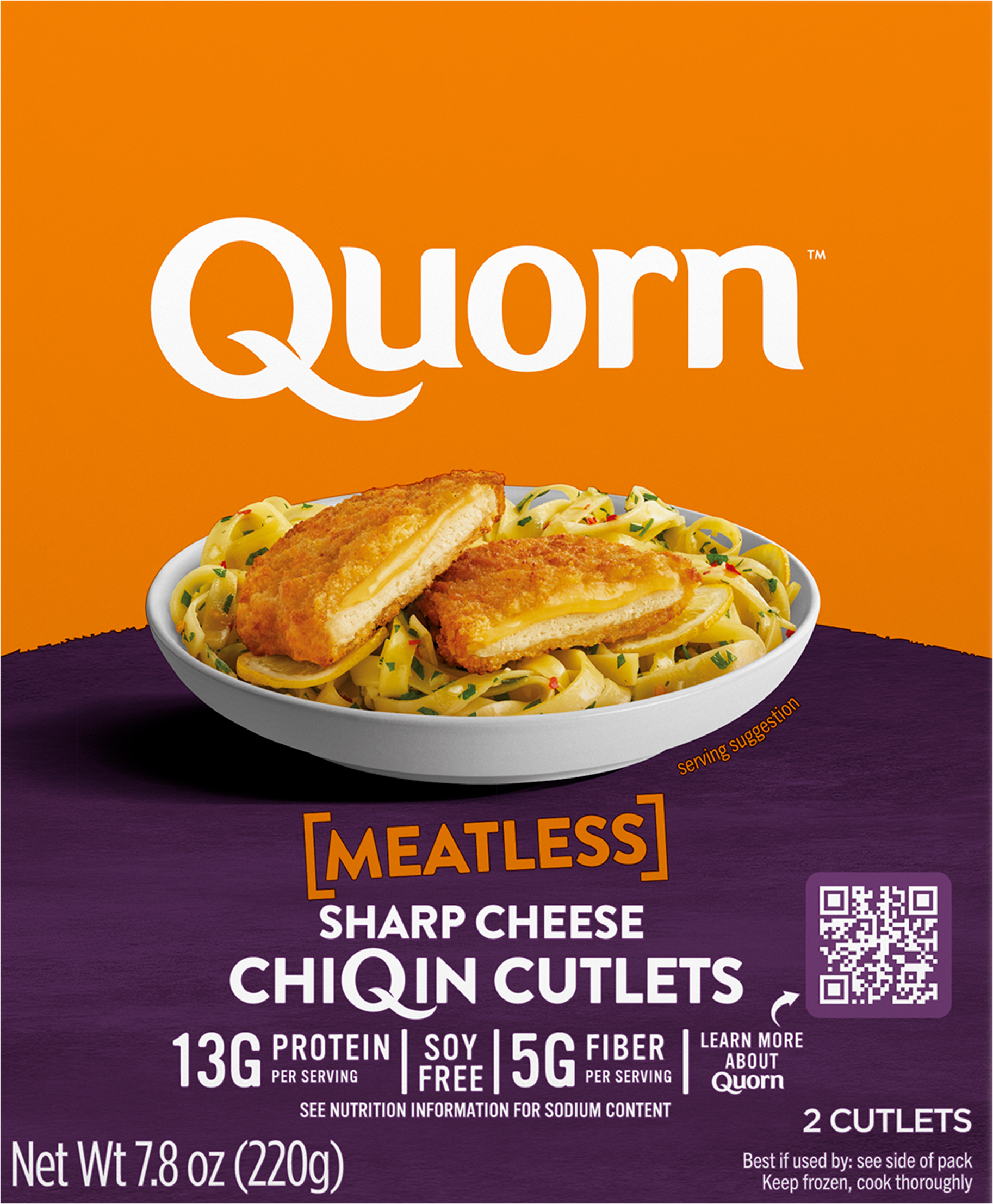 Chiqin Cutlets, Sharp Cheese, Meatless