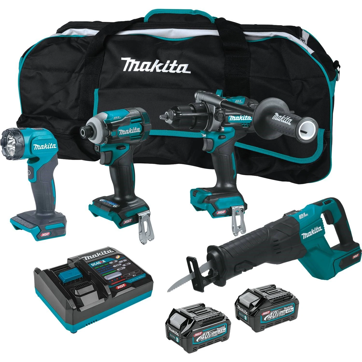 White Cap | 40V max XGT Brushless Cordless 4-Pc. Combo Kit (2.5Ah