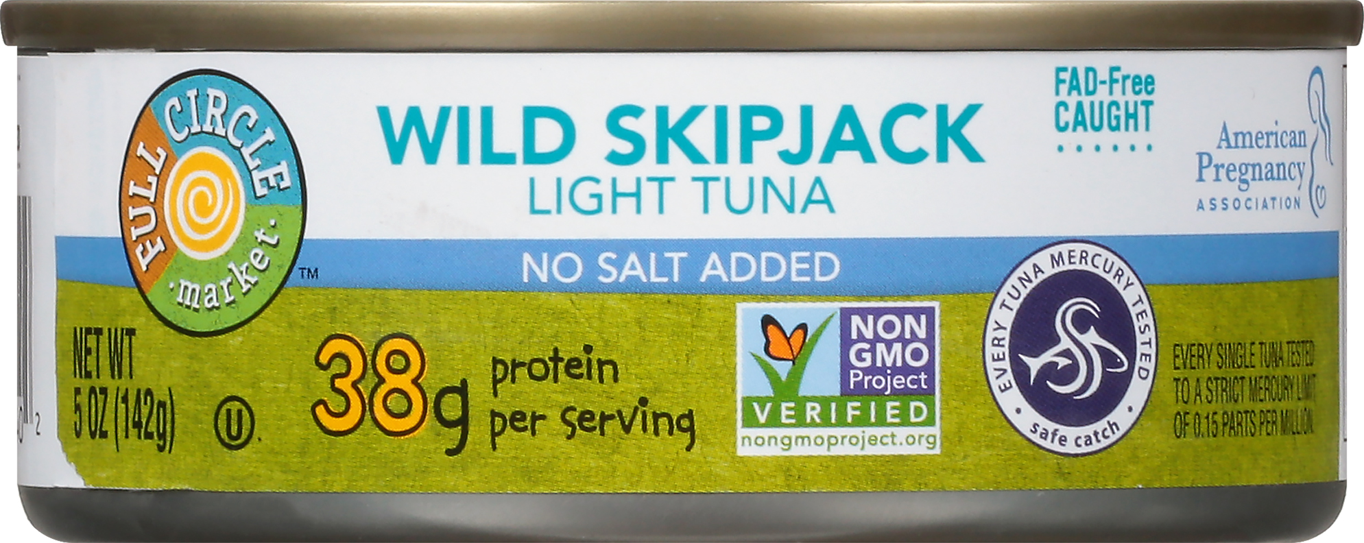 Tuna, Light, Wild Skipjack, No Salt Added