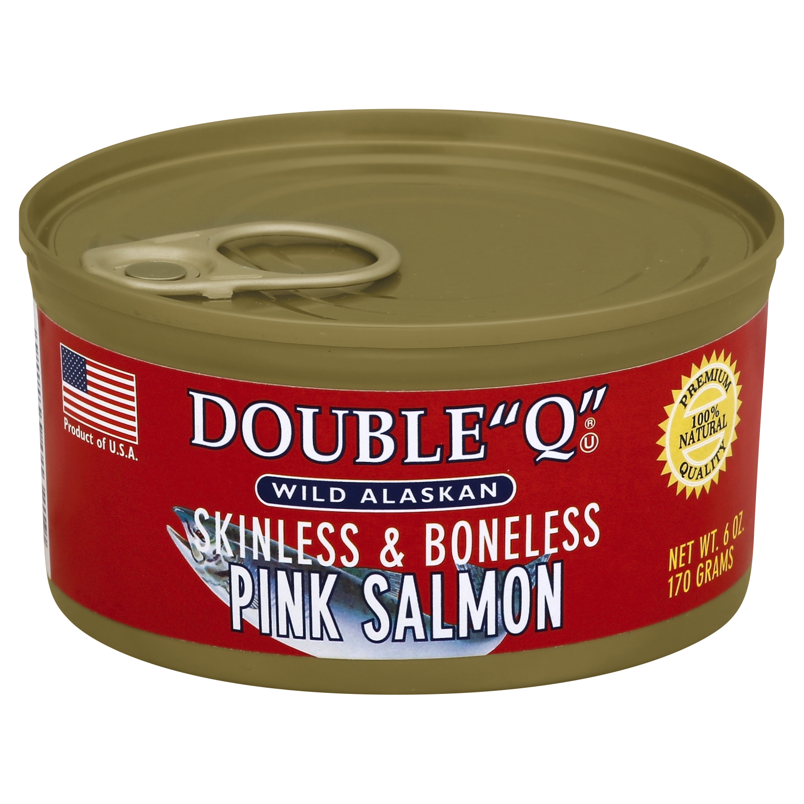 Double Q" Salmon 6 Oz