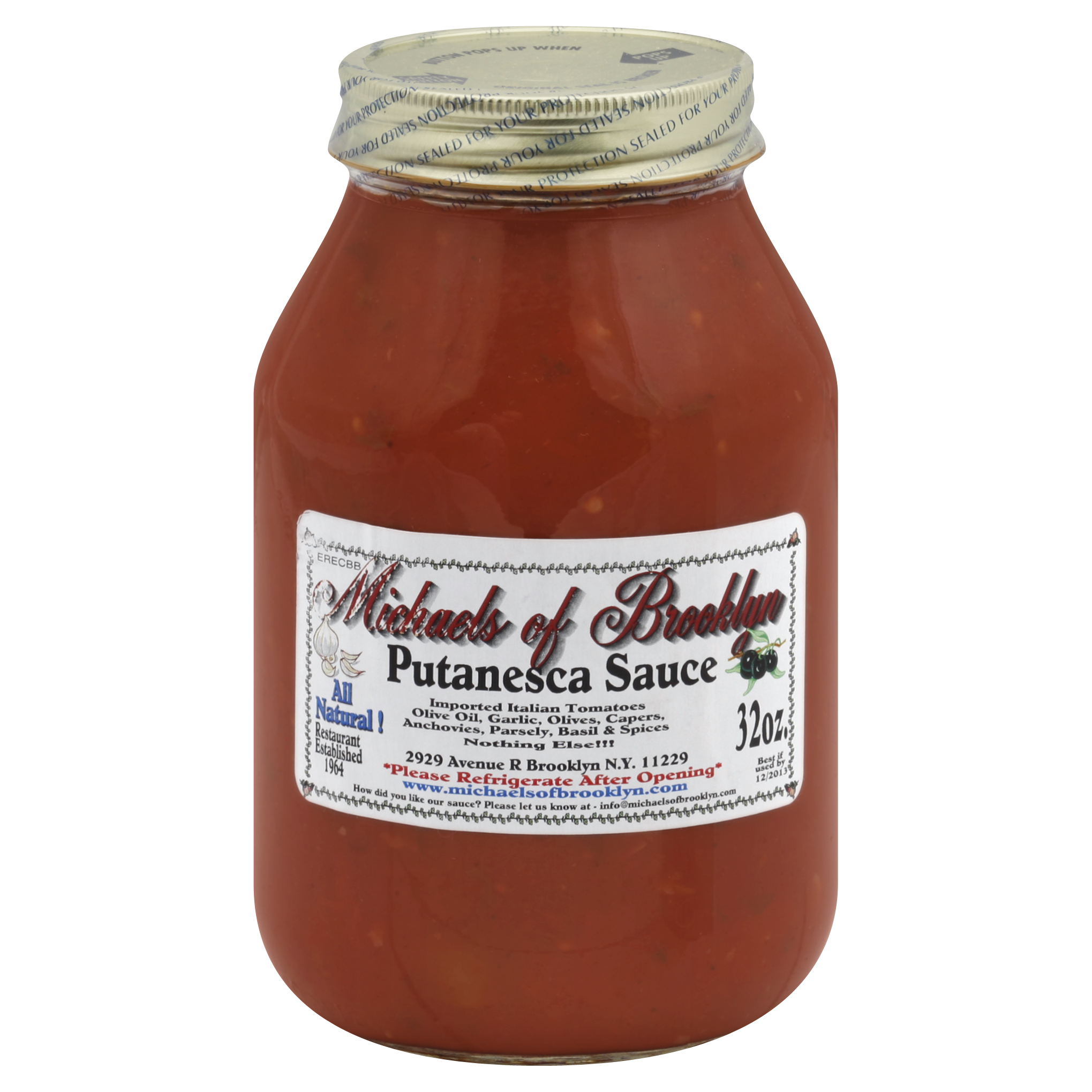 Michaels Of Brooklyn Putanesca Sauce 32 Oz
