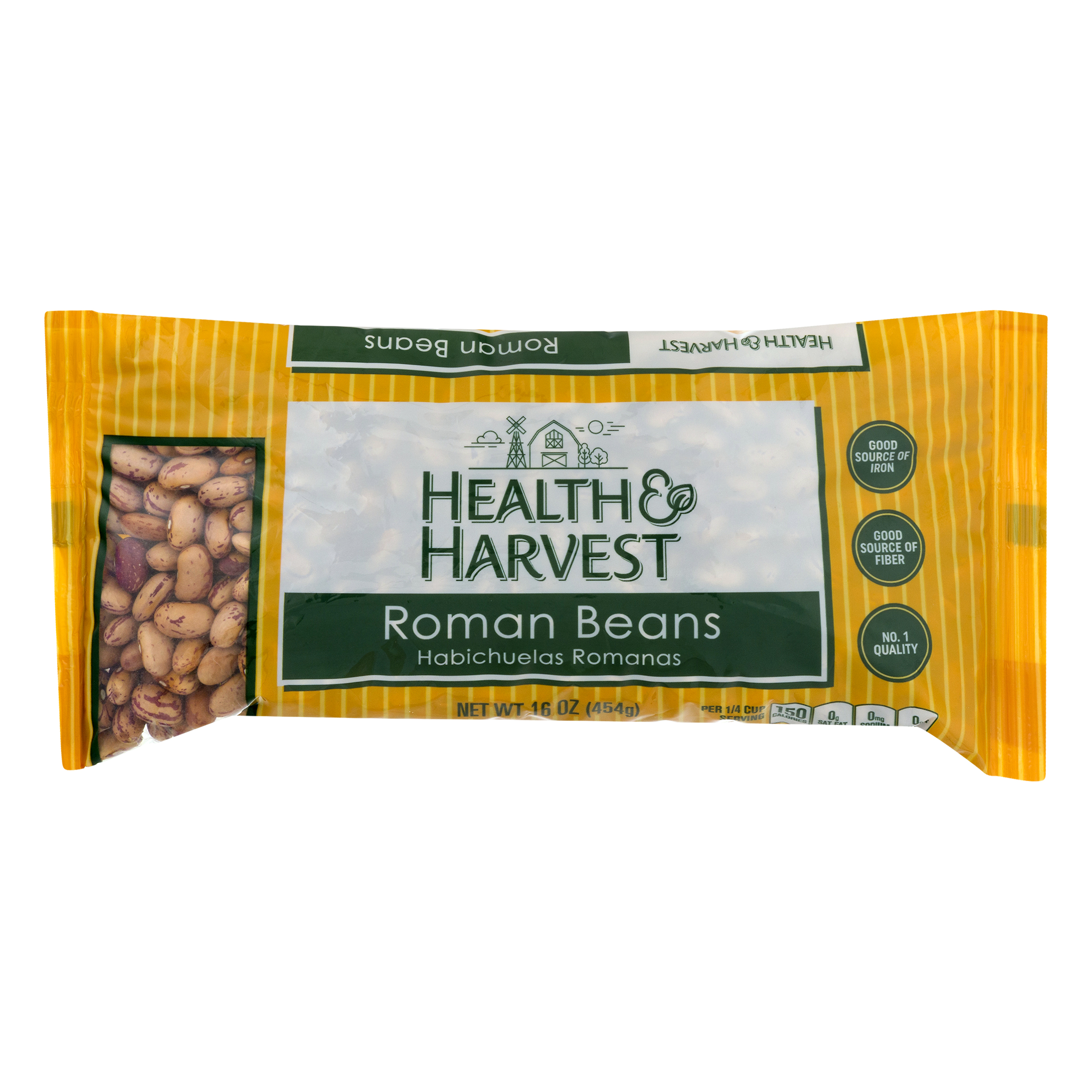 Health & Harvest Roman Beans 16 Oz