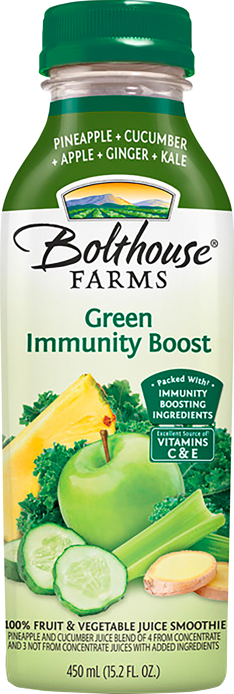 100% Fruit & Vegetable Juice Smoothie, Green Immunity Boost