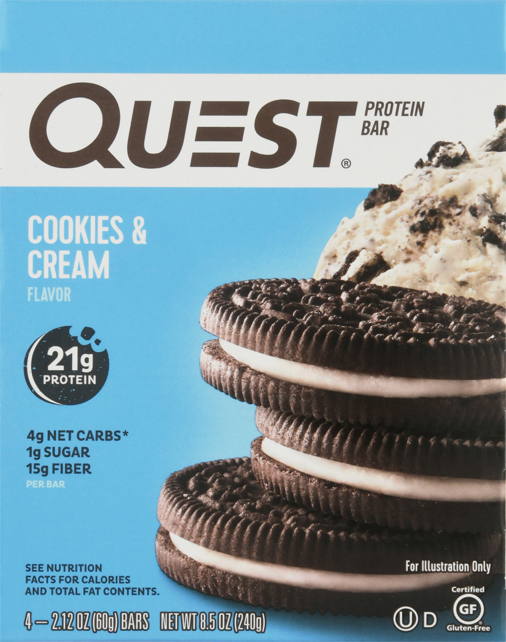 Protein Bar, Cookies & Cream Flavor