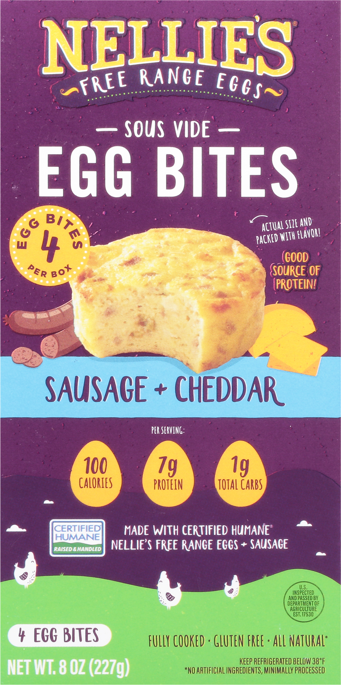 Egg Bites, Sausage + Cheddar