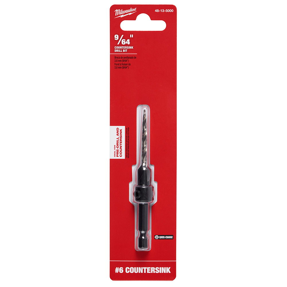 Milwaukee countersink drill online bit