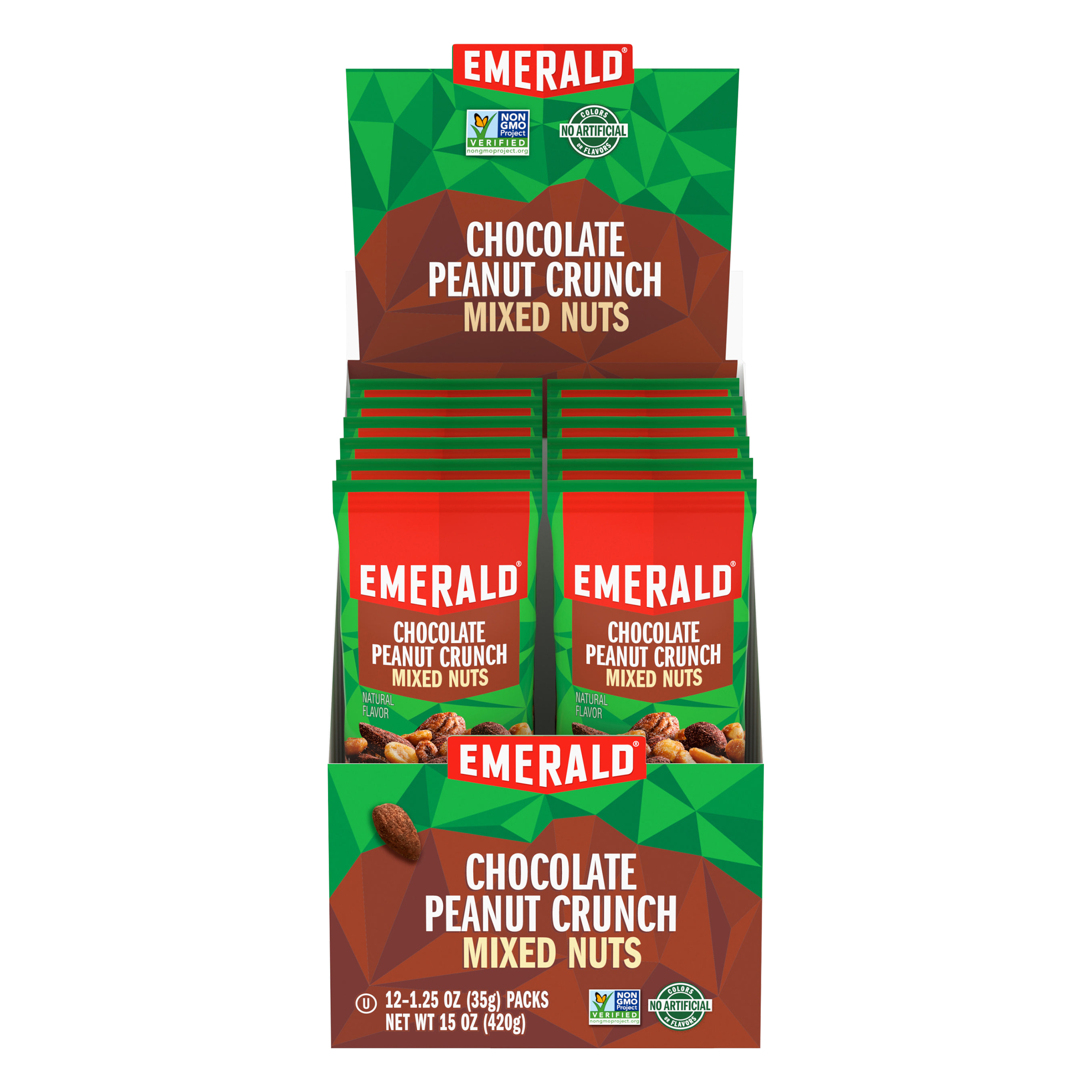 Emerald 12 Packs Chocolate Peanut Crunch Mixed Nuts 12 Ea
