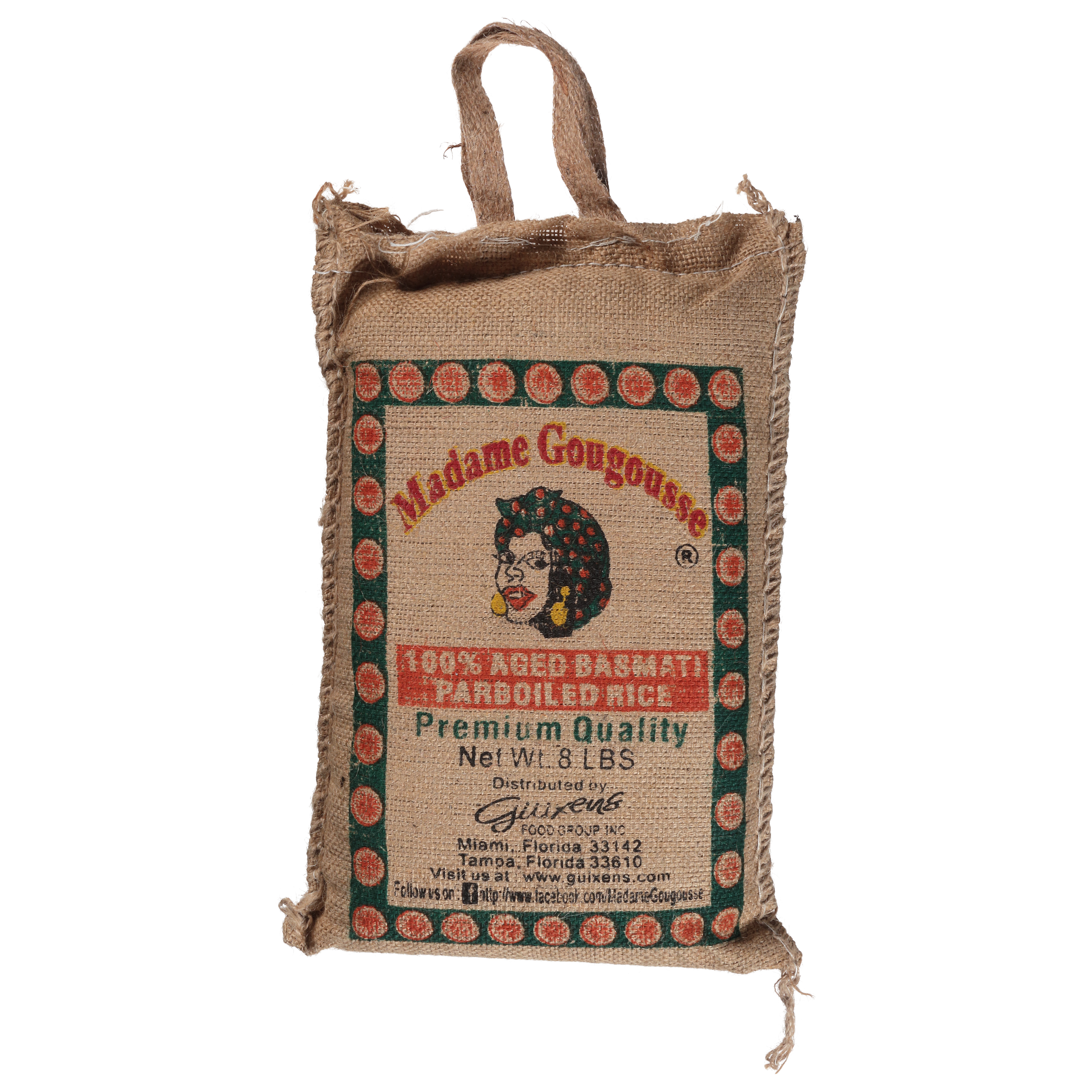 Madame Gougousse Parboiled 100% Aged Basmati Rice 8 Lb