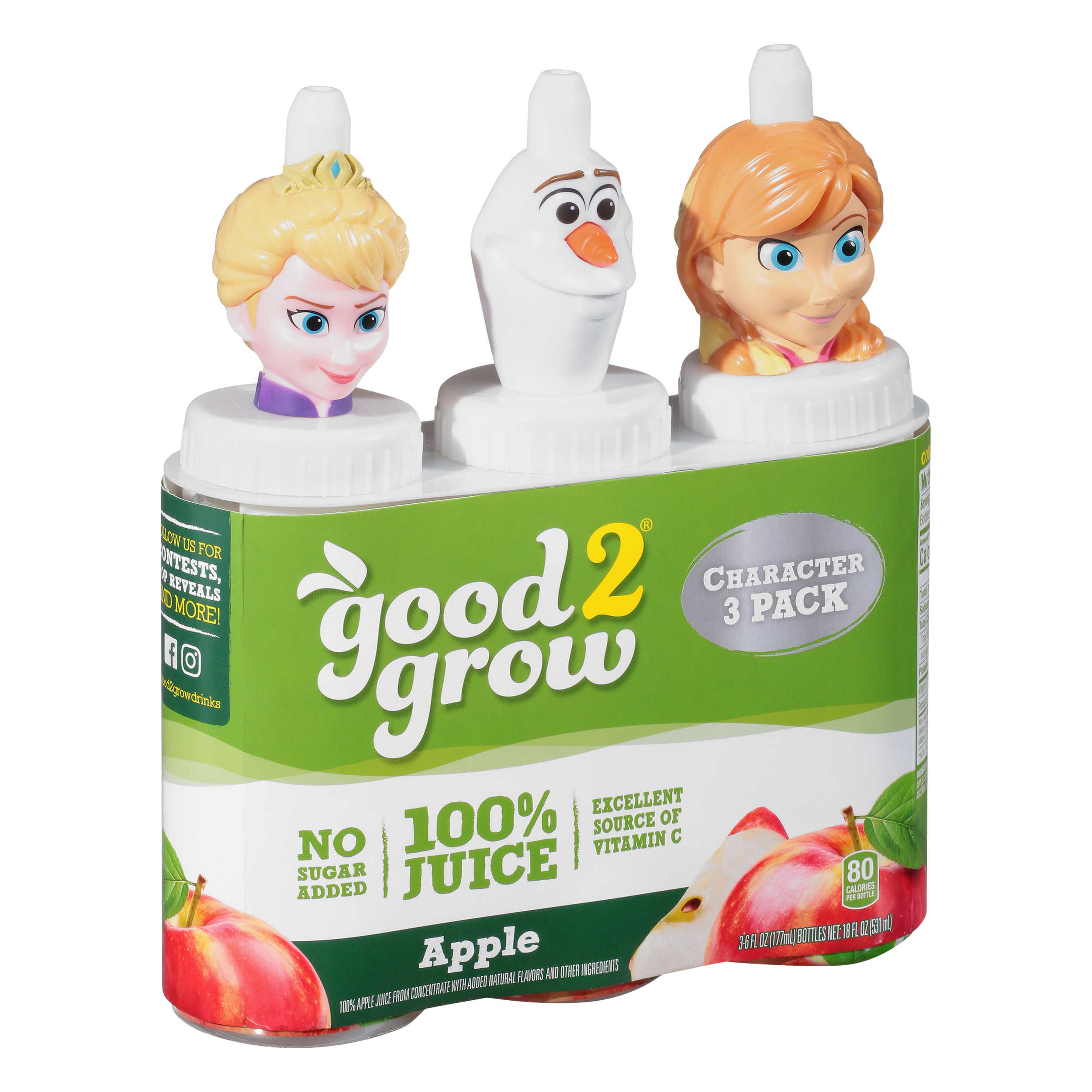 Good2grow 3 Character Pack Apple 100% Juice 3 Ea
