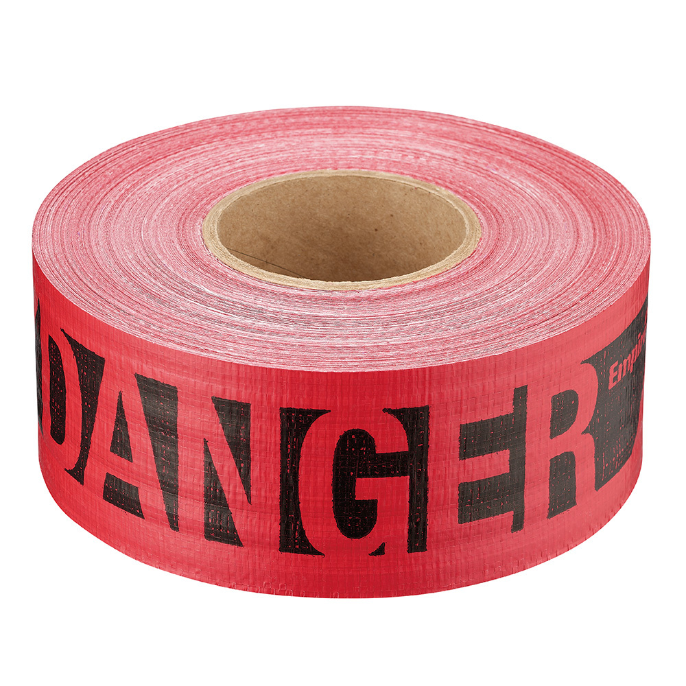 3x DANGER TAPE Red White Safety Warning Barricade Barrier Strip Non-Stick 20m 